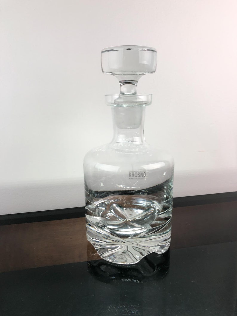 Krosno Poland Crystal Decanter Whisky Decanter Krosno Etsy