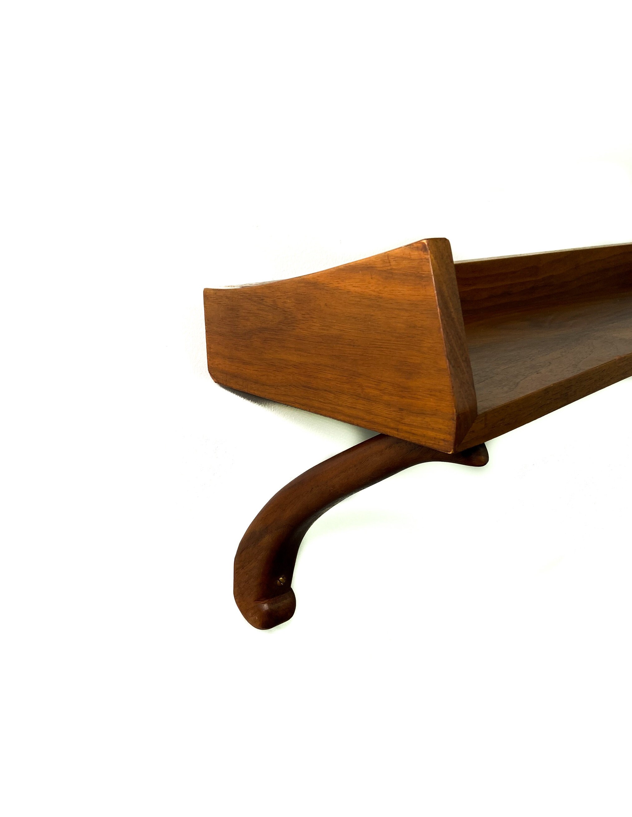 Floating Teak Shelf, Mid Century Teak Shelf, Teak Shelf, Floating Shelf