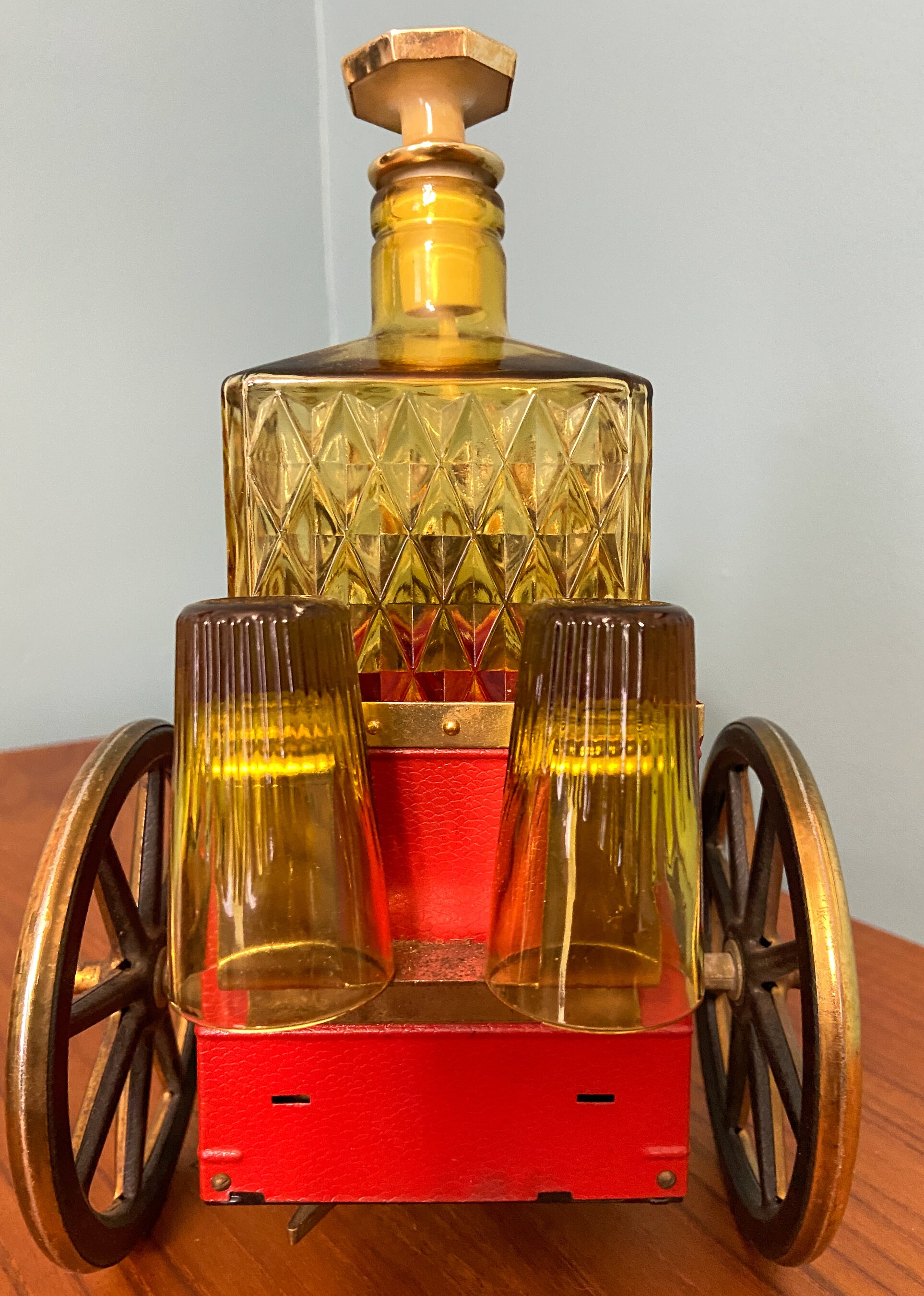 Vintage Fire Engine Decanter Music Playing Fire Engine Decanter Novelty