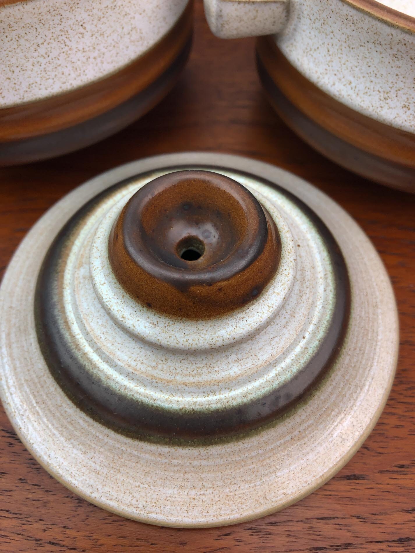 Lidded Soup Bowls(Set of 4), Denby Soup Bowls, Potters Wheel by Denby