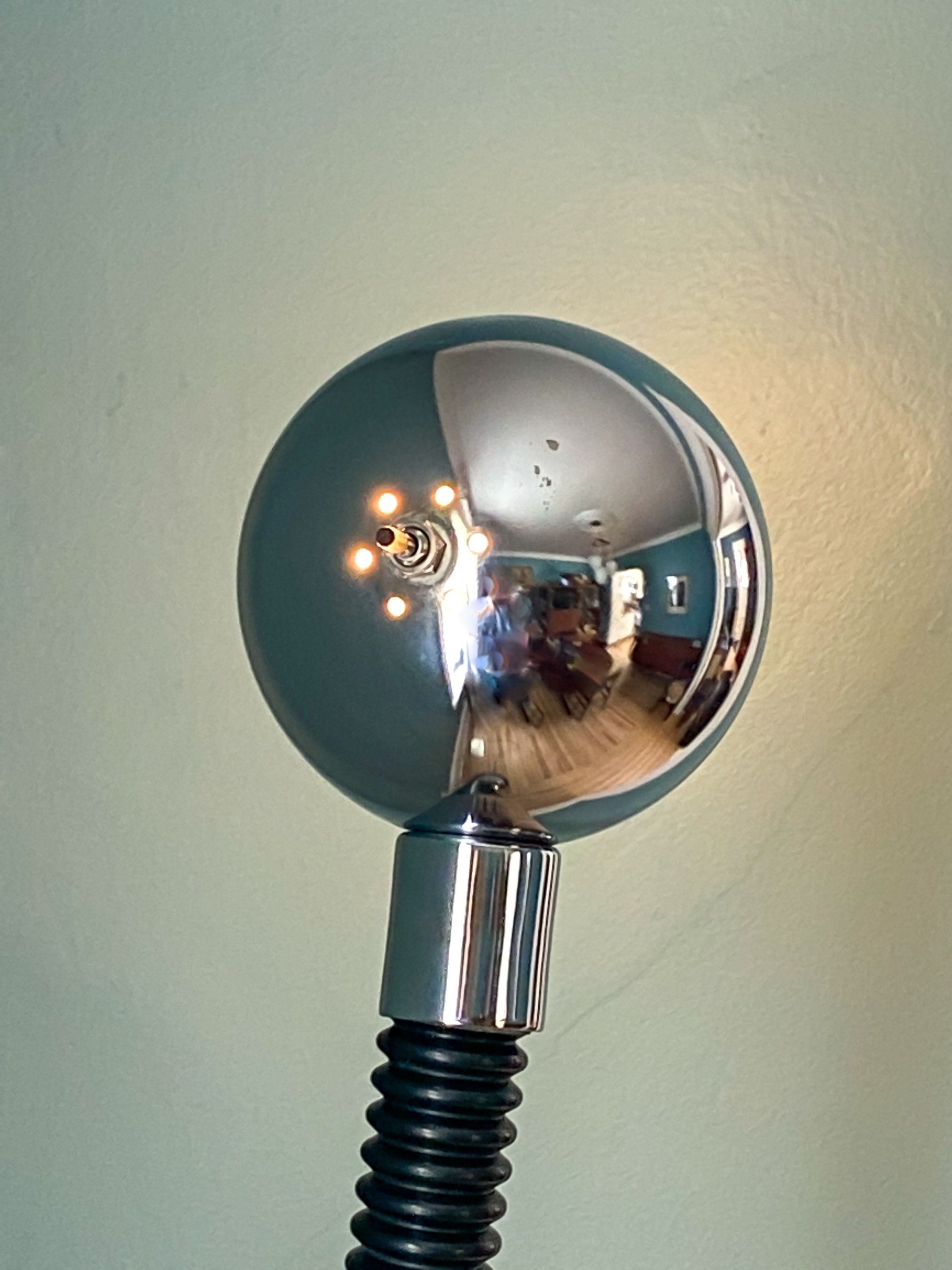 Articulating Floor Lamp Goose Neck Floor Lamp Chrome Eyeball - Etsy  Österreich