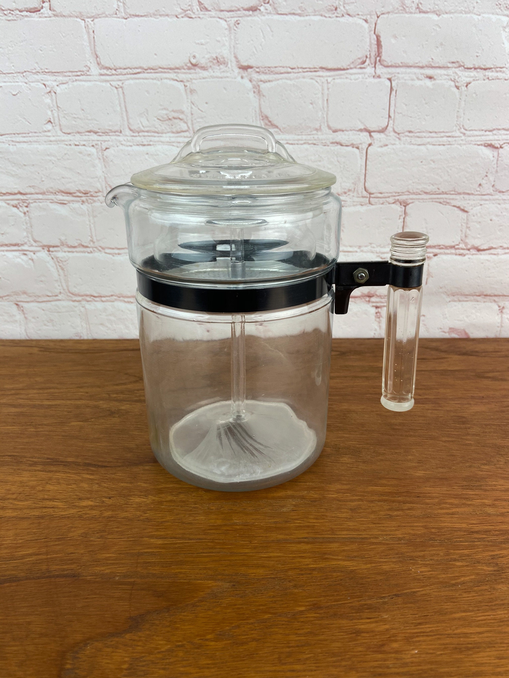 Pyrex Percolator 6 cup, Pyrex Coffee Pot, Classic Coffee Pot, Glass