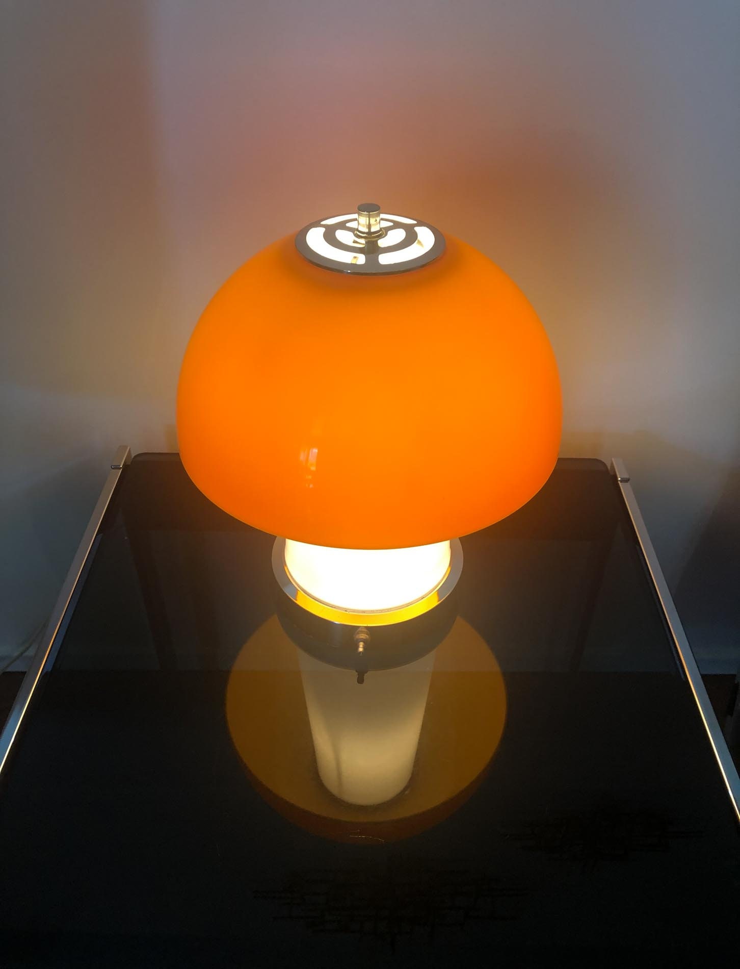 Vintage Mushroom Lamp, Gilbert Softlite Lamp, Acrylic Mushroom Lamp