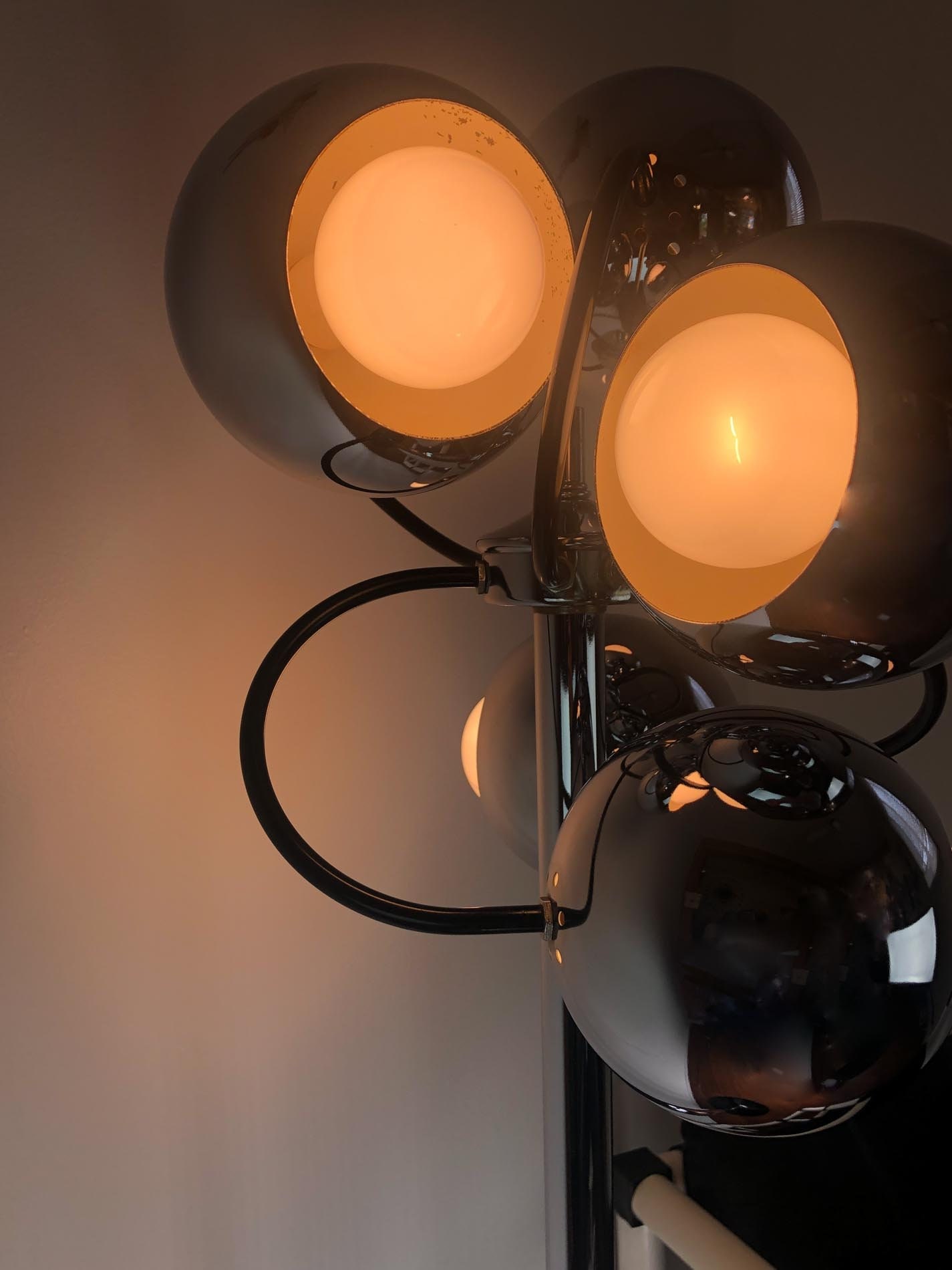 Mid Century Sputnik Floor Lamp, Chrome Sputnik Floor Lamp, Chrome