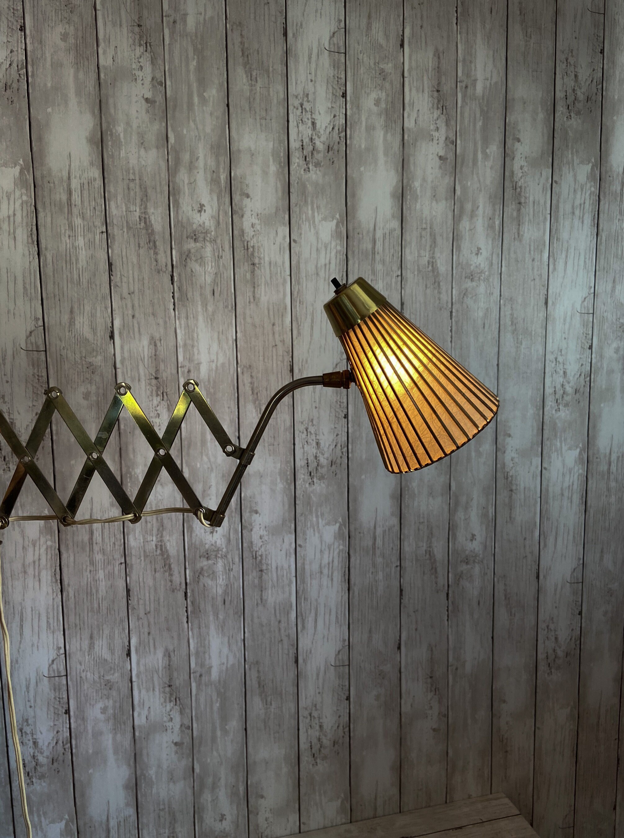 Accordion Wall Lamp, Extension Wall Lamp, Mid Century Wall Lamp, MCM