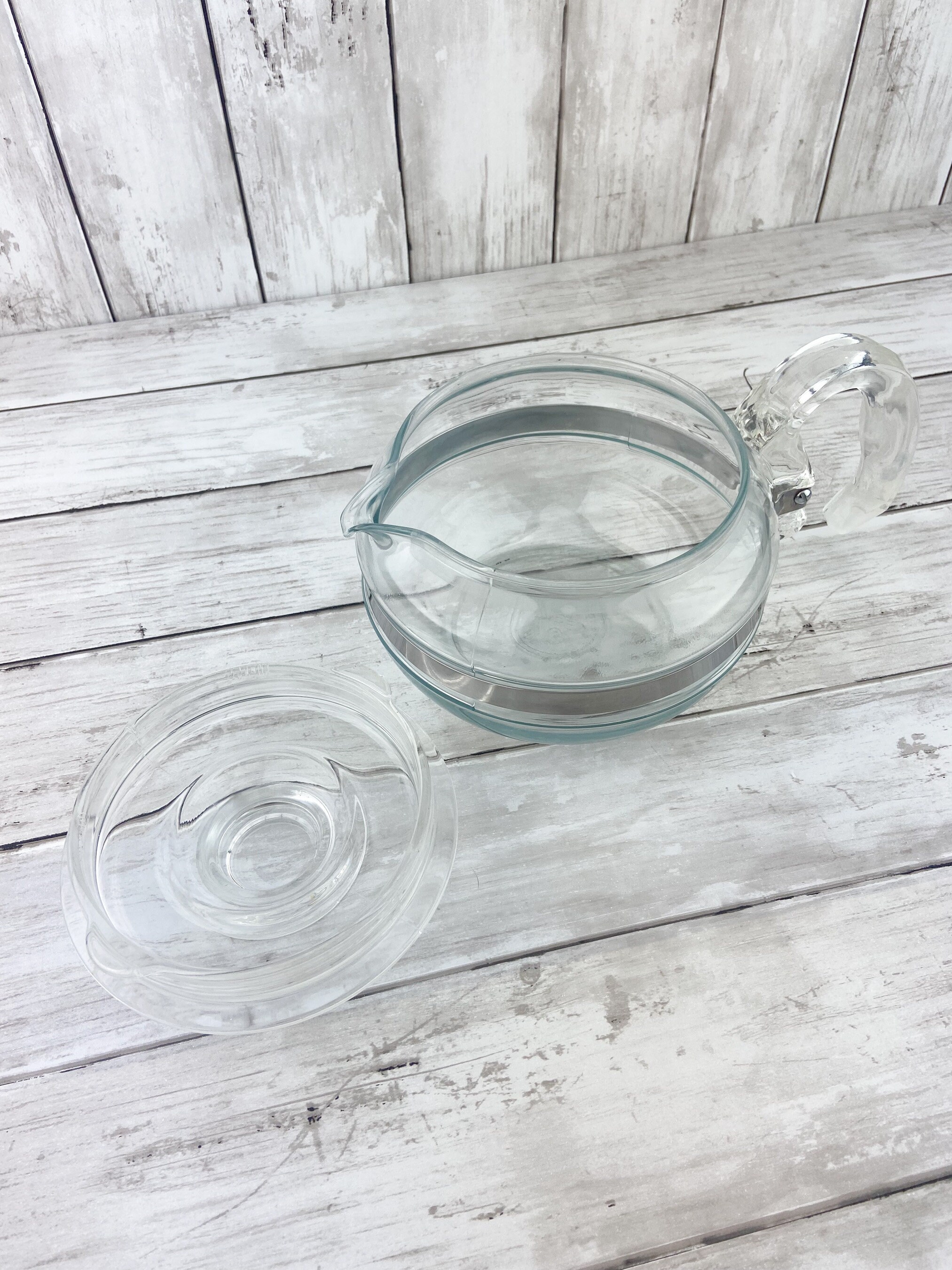 Pyrex Teapot Clear Glass Flameware Pyrex Flameware 8446 B