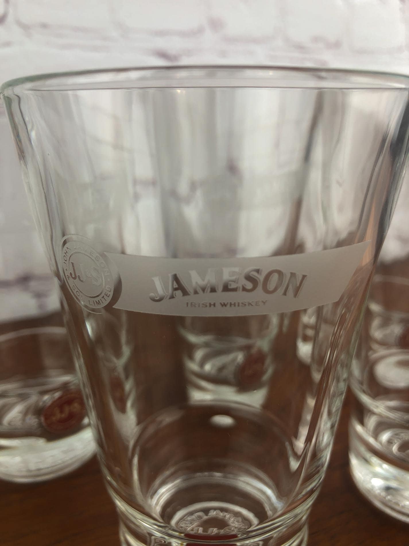 Jameson Irish Whisky Glasses(6), JJ & S John Jameson Son Limited Red