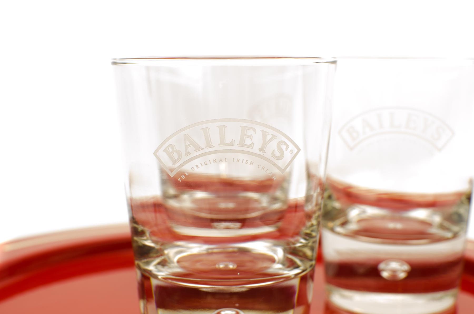 Baileys Irish Cream Glasses (PRICE FOR TWO), Baileys Etched Glasses, 2
