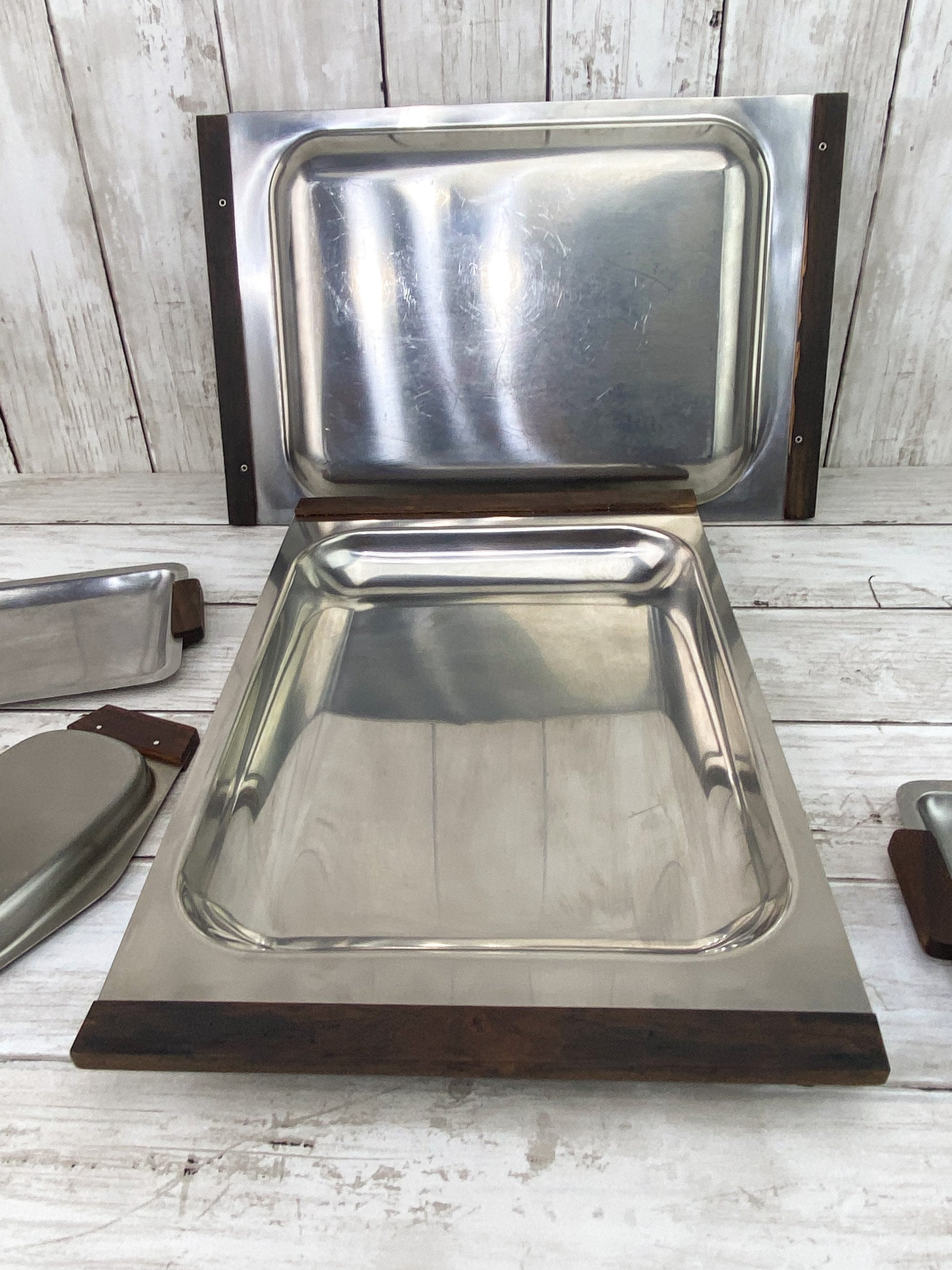 Stainless Steel Serving Trays Scandinavian Stainless Steel Trays Mid