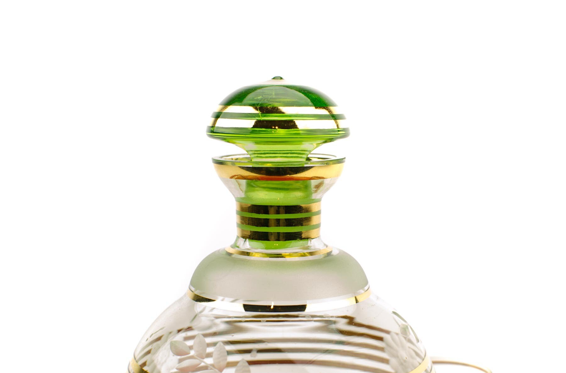 vintage bohemia crystal decanter set