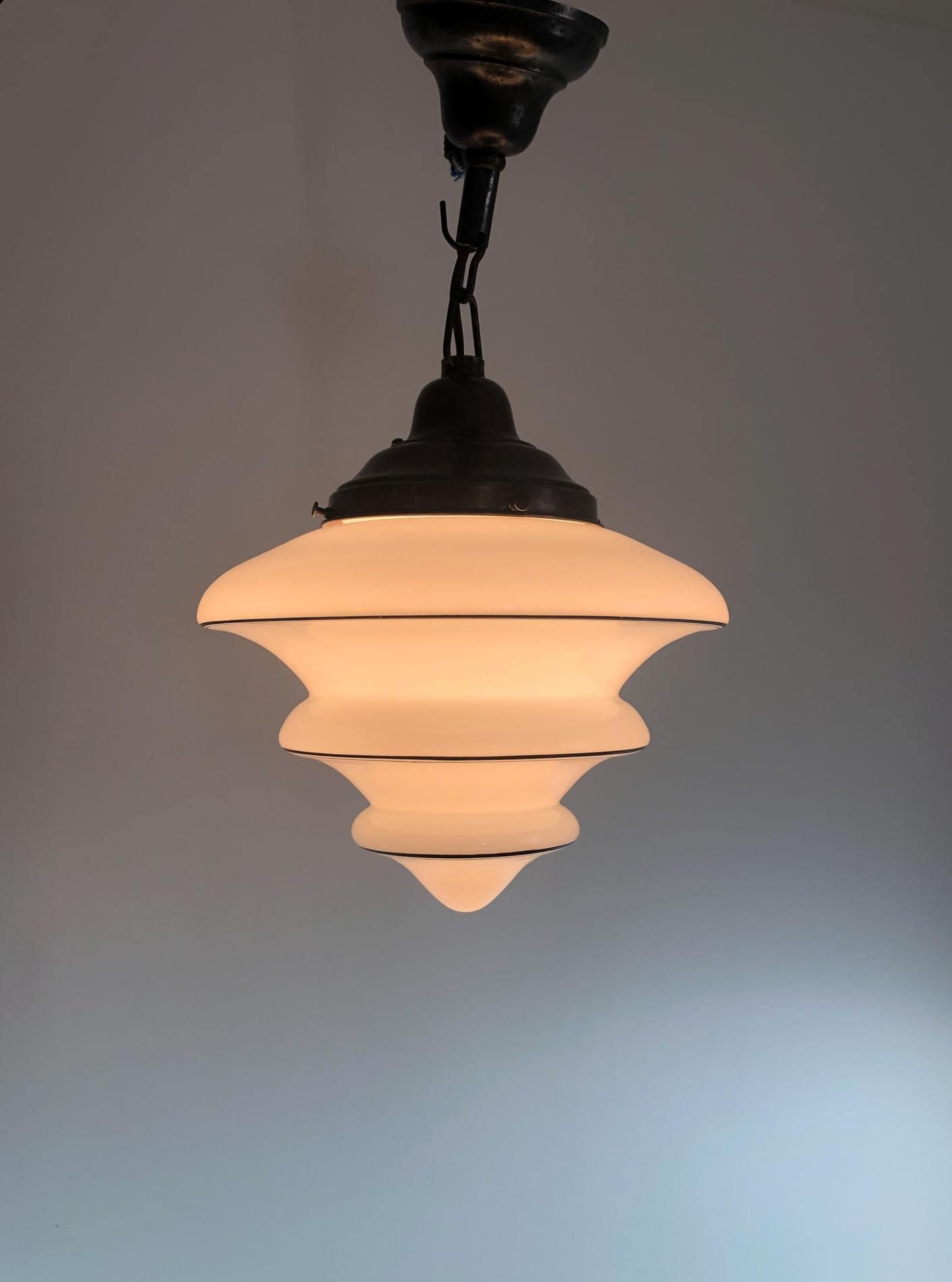 Art Deco Ceiling Light, Art Deco Ceiling Fixture, Tiered Ceiling Fixture