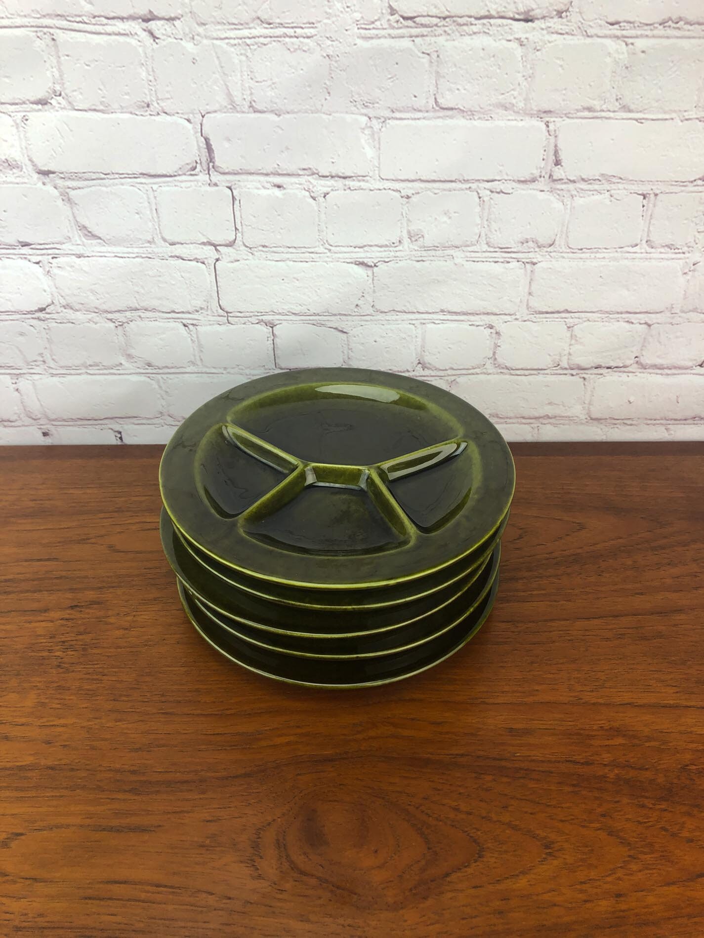 Schramberg Fondue Plates(5), Fondue Plates by Schramberg, Made in