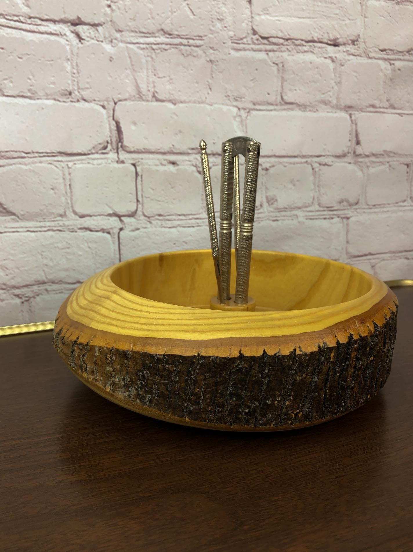 Ellwood Rusticware Nut Bowl, Rustic Nut Bowl, Christmas Nut Bowl