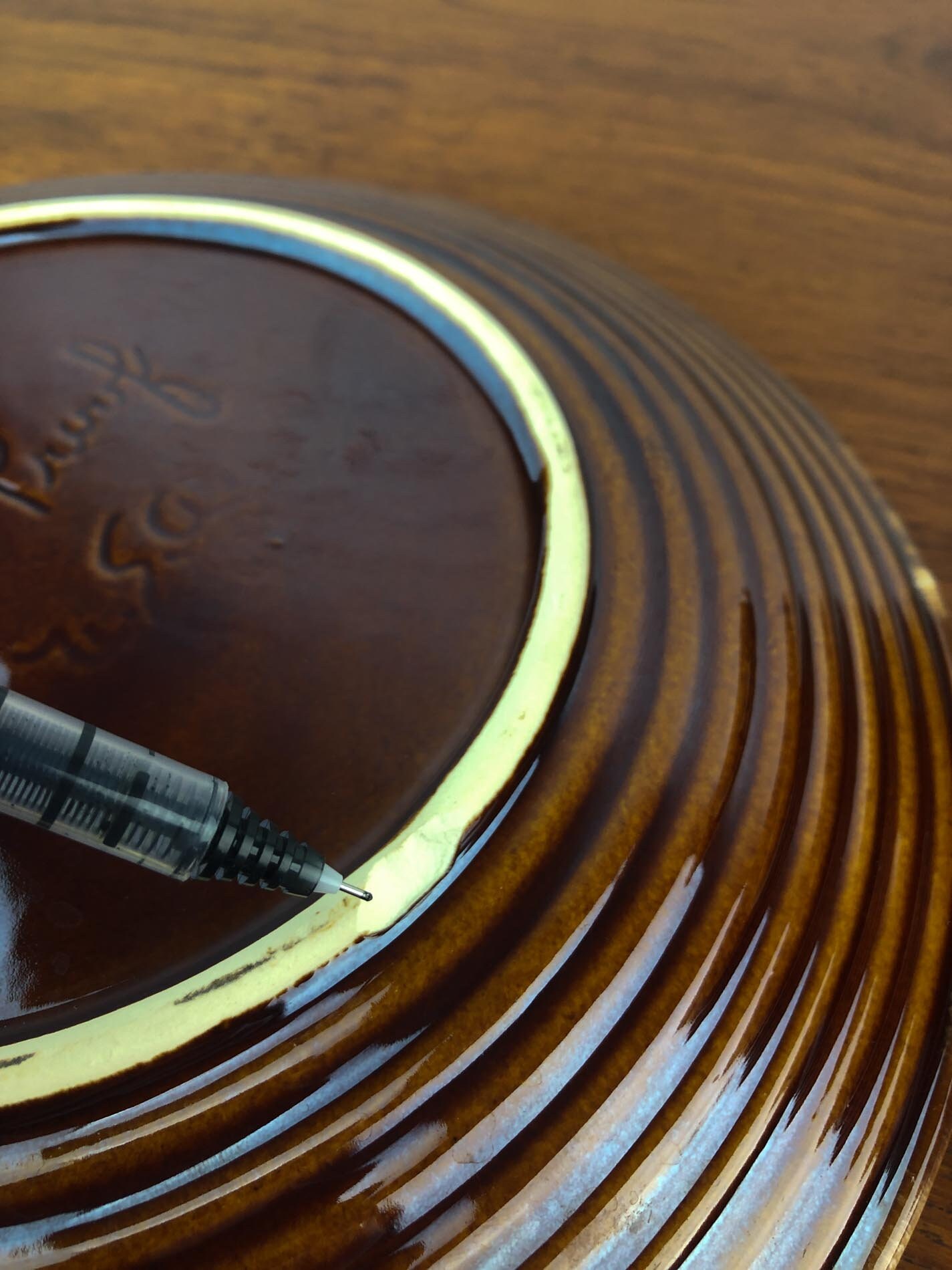 Hull Dinner Plates (6), Hull Brown Drip Oven Proof USA Dinner Plates