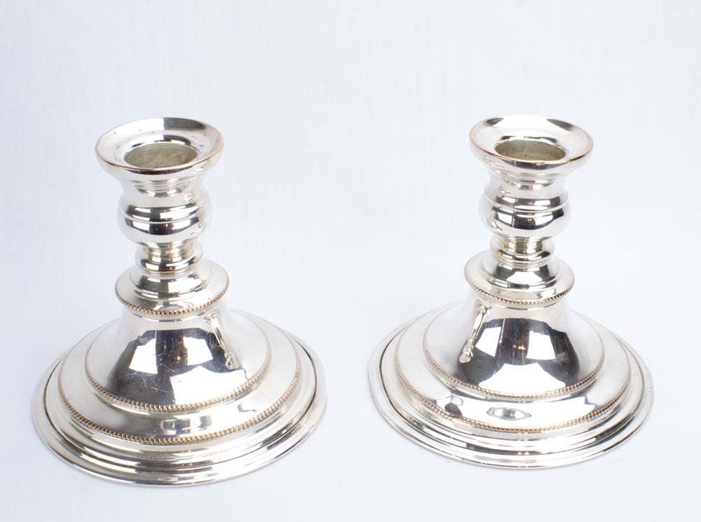 Legacy Plate Candlesticks Made in England