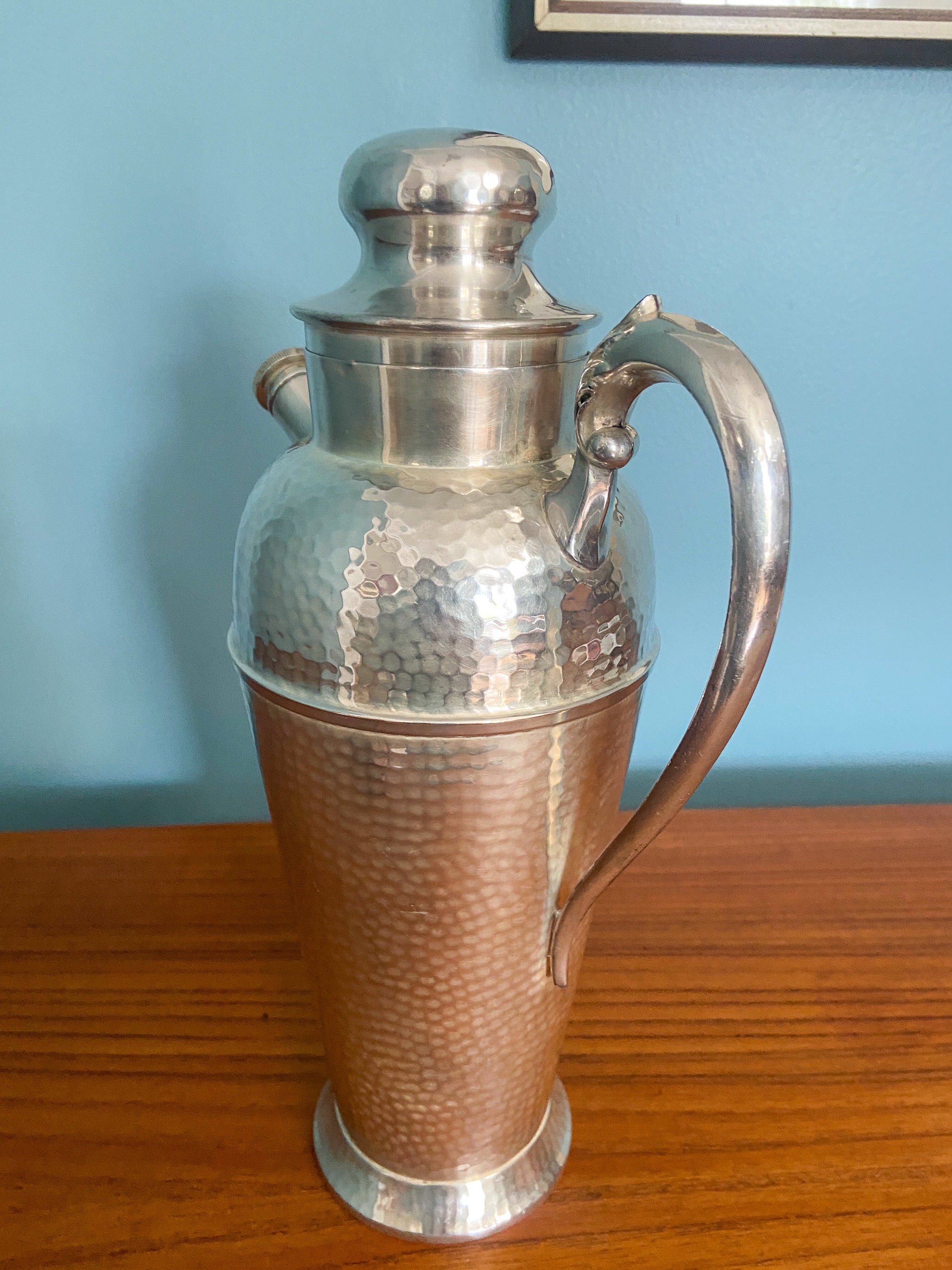 Art Deco Shaker Art Deco Cocktail Shaker Hammered Cocktail Shaker