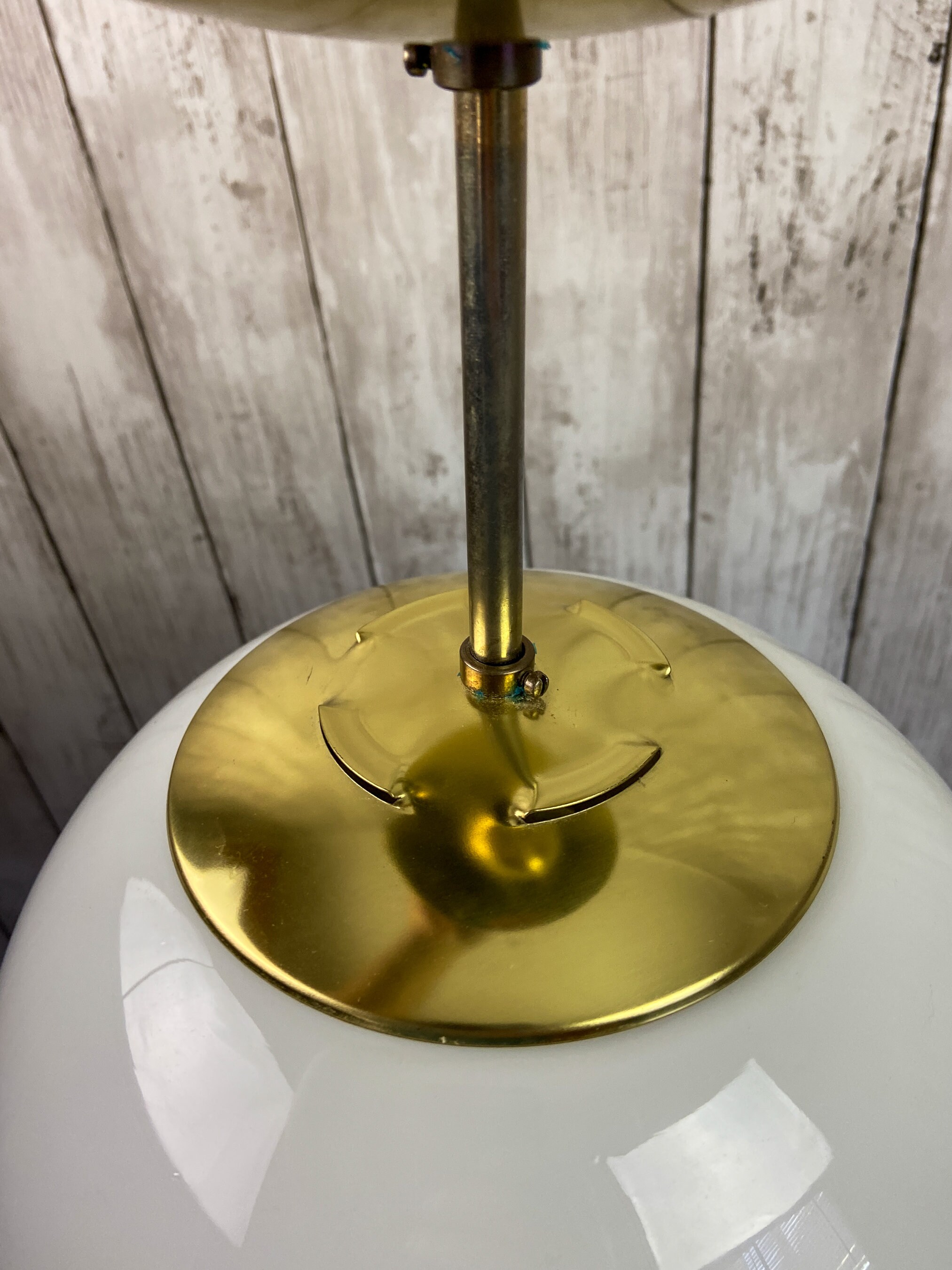 Mid Century Light Fixture MCM Post Modern Ceiling Pendant Globe Light