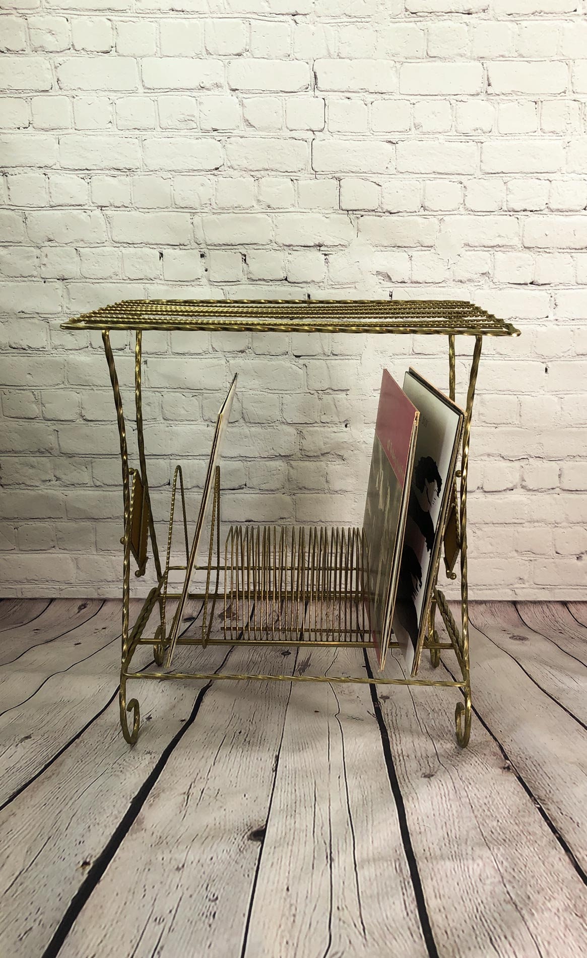 Vintage Record Storage, Vinyl Record Rack, LP Stand, Turntable Stand