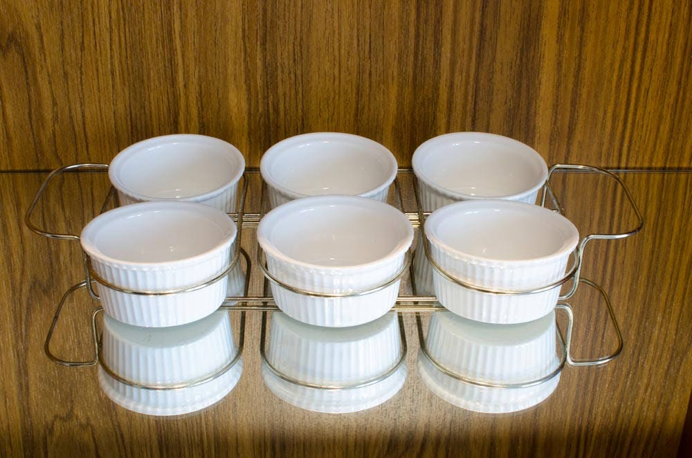 Vintage Ramekins Villeroy and Boch Ramekin Set Made in Luxembourg