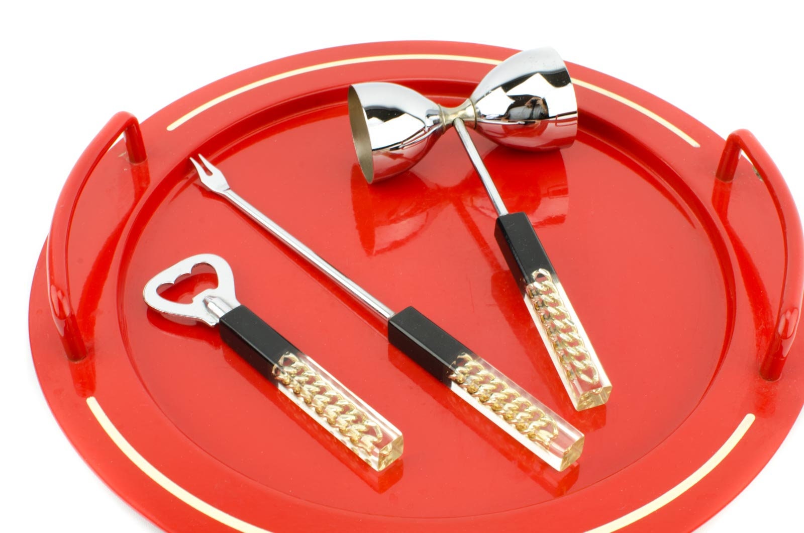 Vintage Lucite Bar Tools, Mid Century Lucite Bar Tools, Mid Century Bar