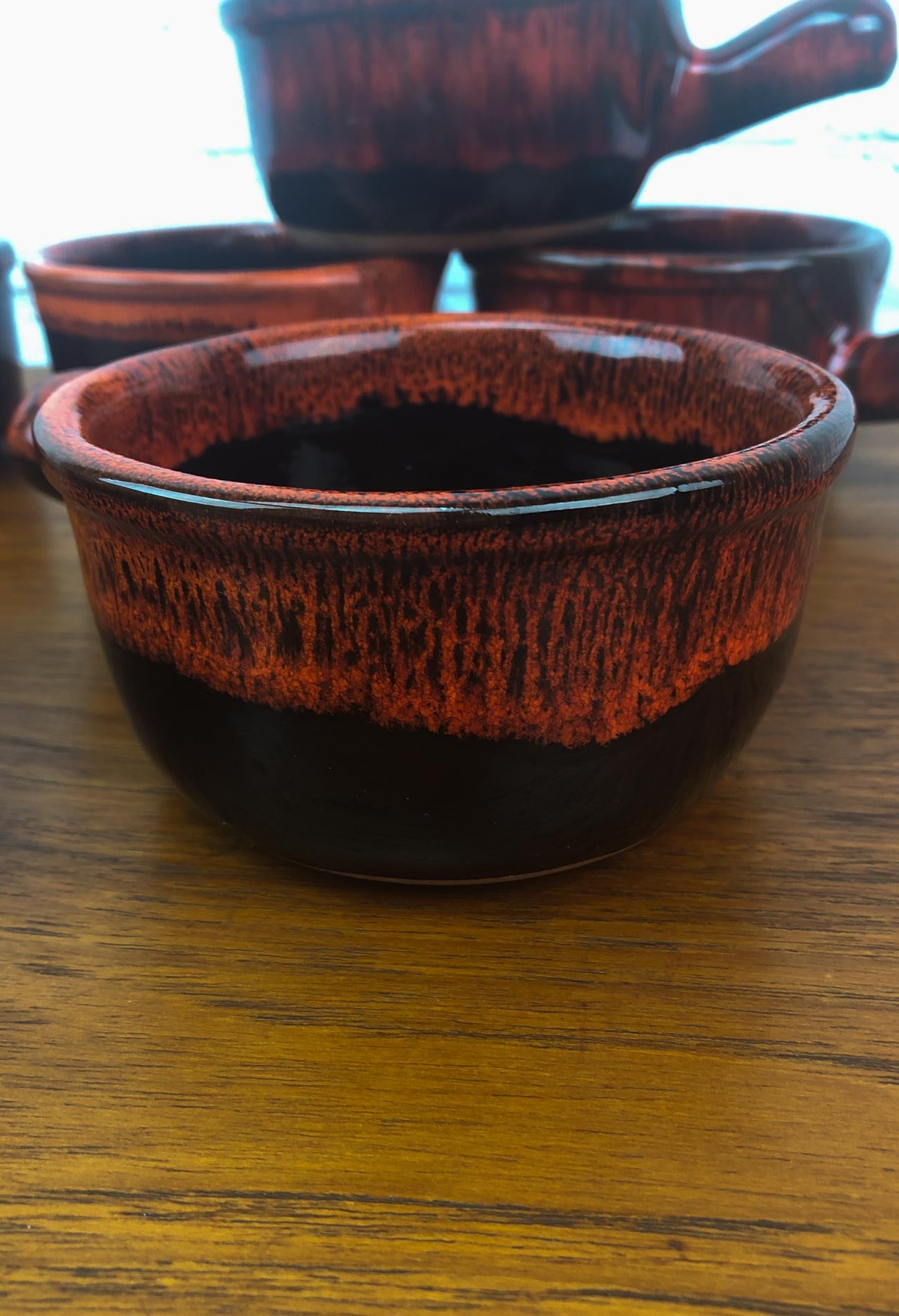 French Onion Soup Bowls(SET of SIX), Soup Bowls with Handles, Evangeline Drip Glaze Soup Bowls French Onion Soup Bowls(SET of SIX), Soup Bowls with Handles, Evangeline Drip Glaze Soup Bowls