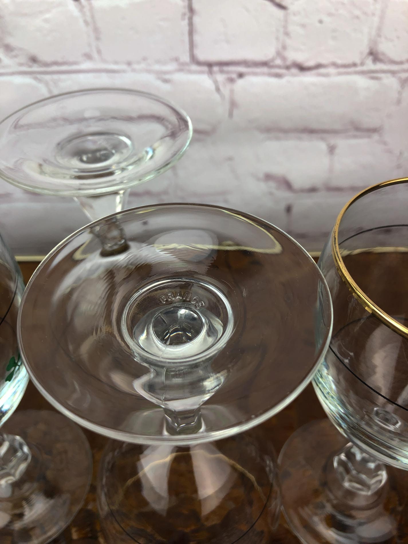 Vintage Irish Coffee Goblet Set (Four), Irish Coffee Glasses, Cristal D