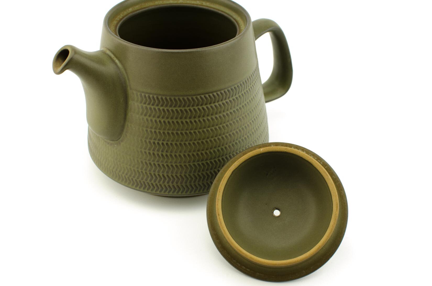 Denby Chevron Teapot, Denby Camelot Teapot, Denby Pottery Chevron/Camelot