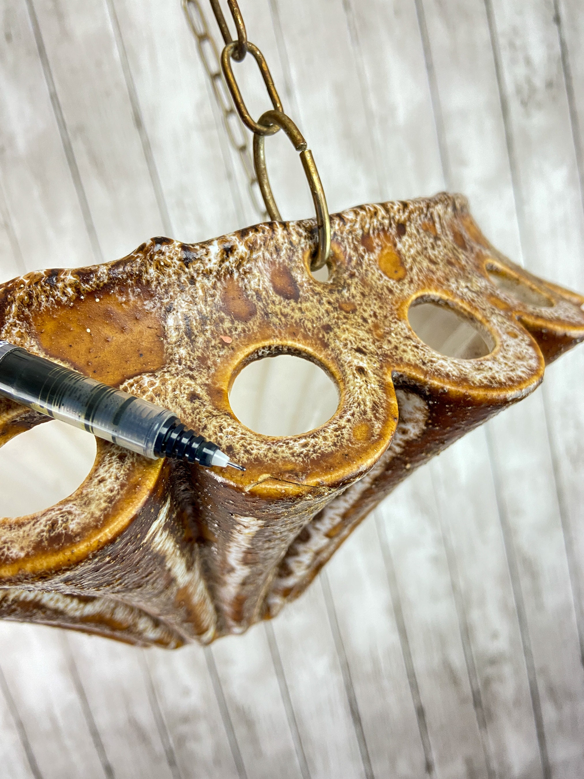 Mid Century Swag Lamp Boho Swag Lamp Ceramic Pendant Lamp Chalvignac Ceramic Swag Lamp Plant