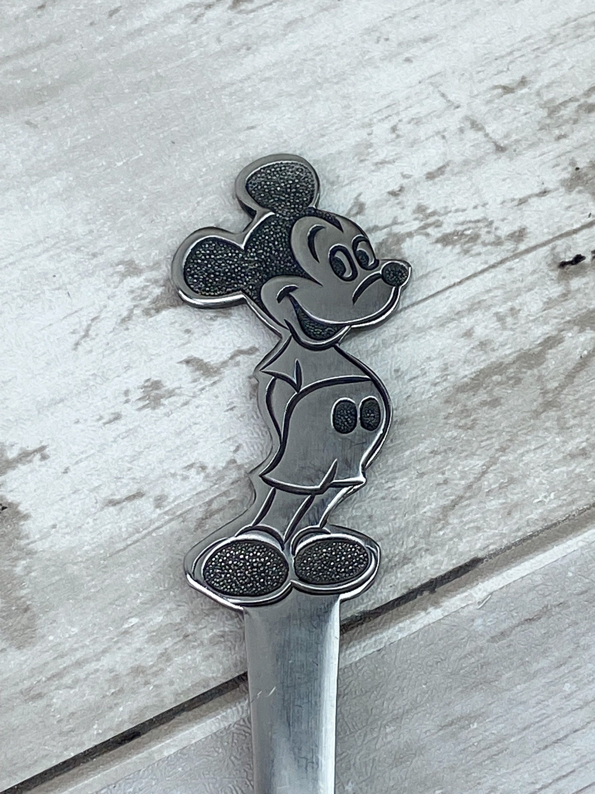 Mickey Mouse Spoon Fork Walt Disney Productions Stainless by Bonny Japan