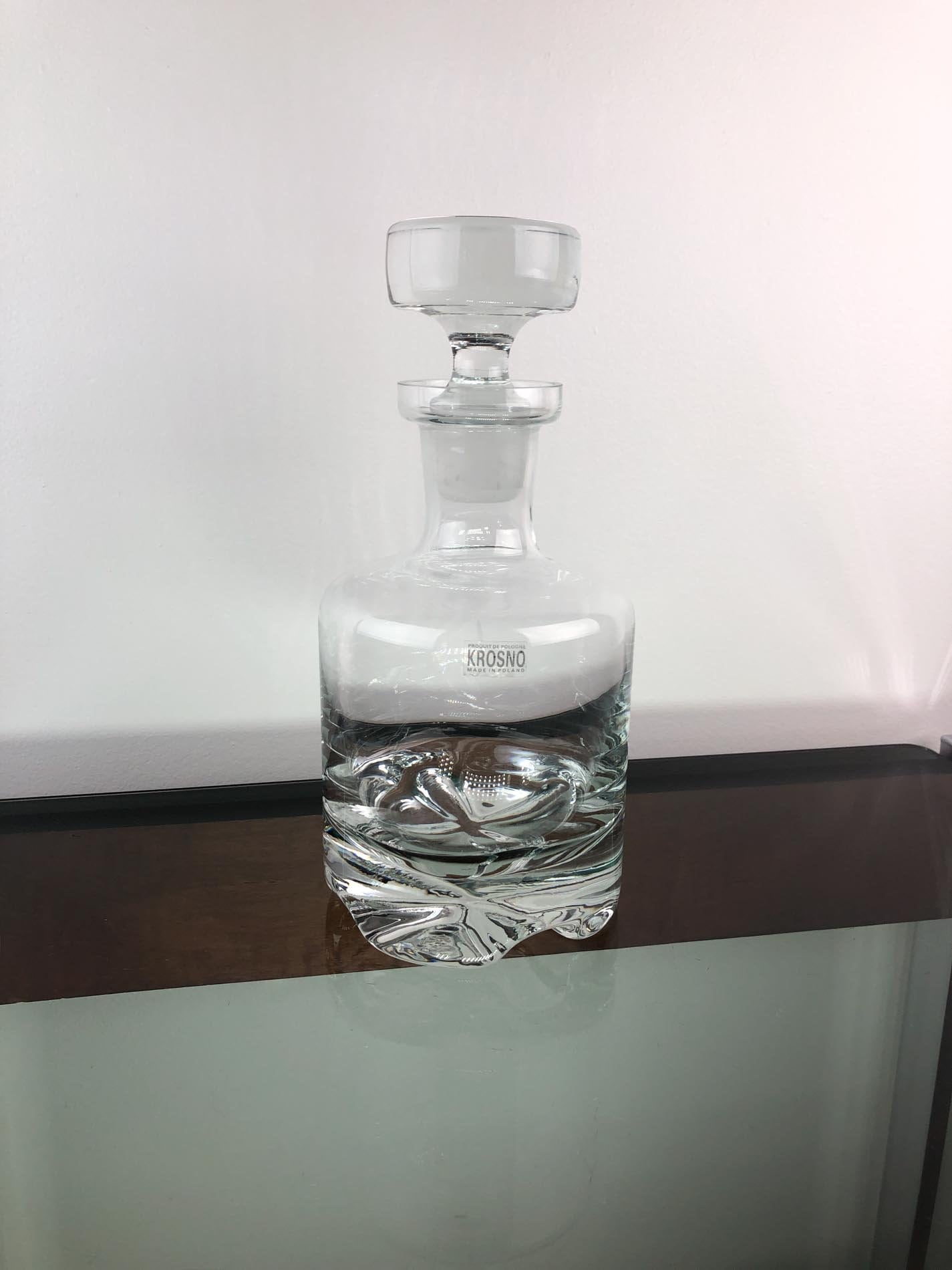 Krosno Poland Crystal Decanter Whisky Decanter Krosno Crystal Decanter