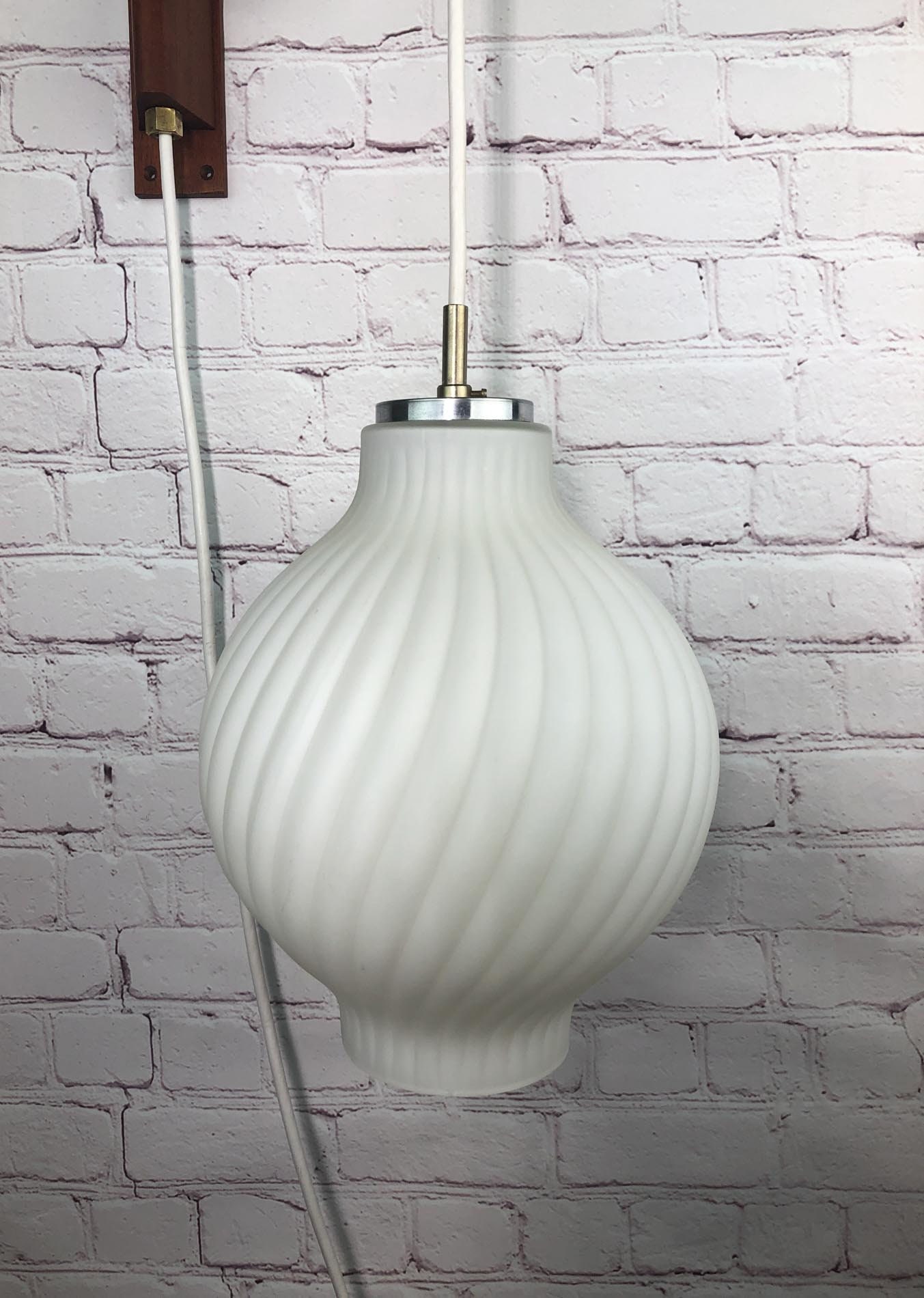 Teak Wall Sconce, Wall Mounted Teak and Glass Lamp, Rotating Arm Lamp