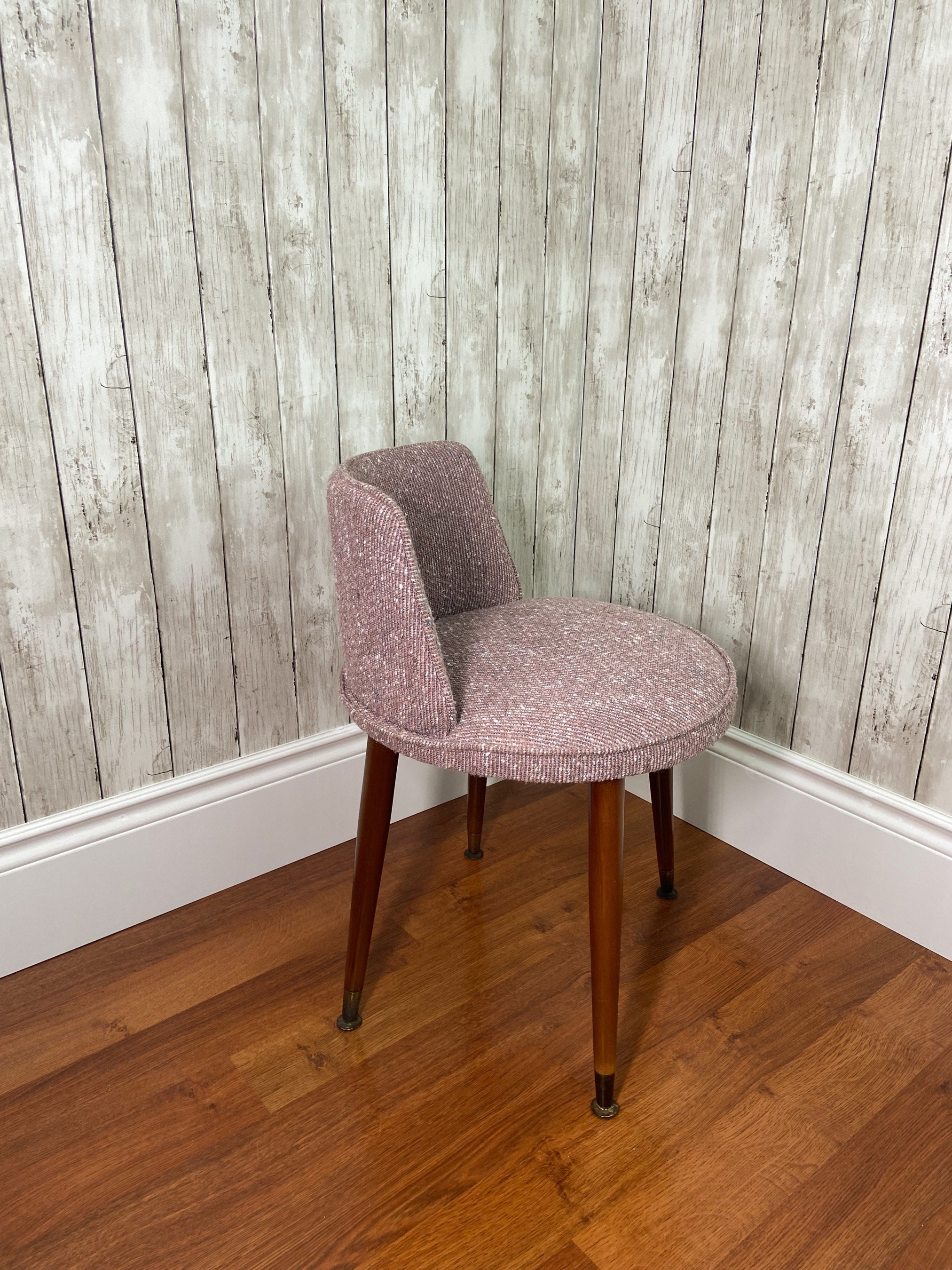 Vanity Chair, Vintage Vanity Chair, Mid Century Modern Vanity Chair