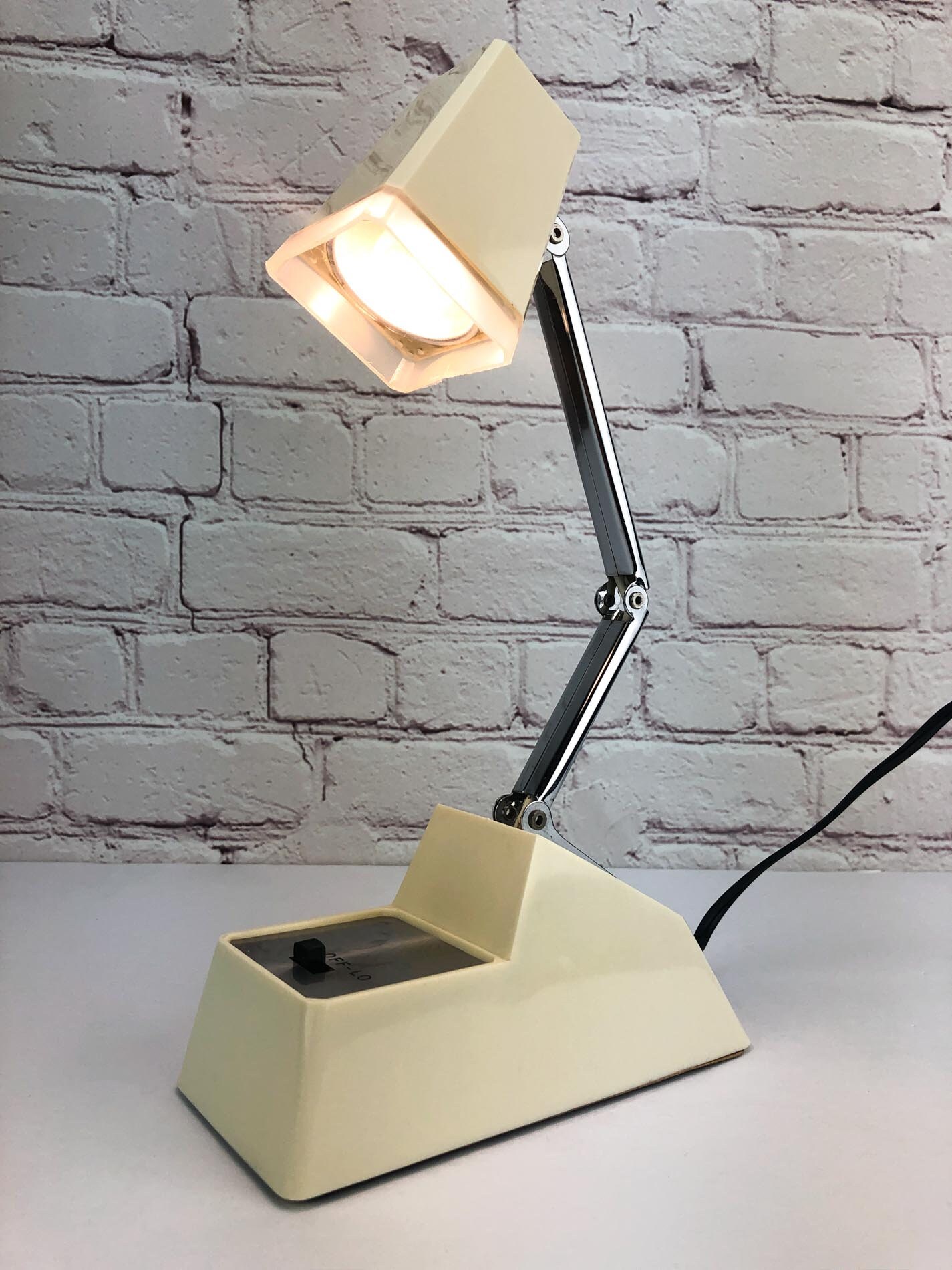 Well Lite, Vintage Well Lite, Small Desk Lamp, Hong Kong Desk Lamp