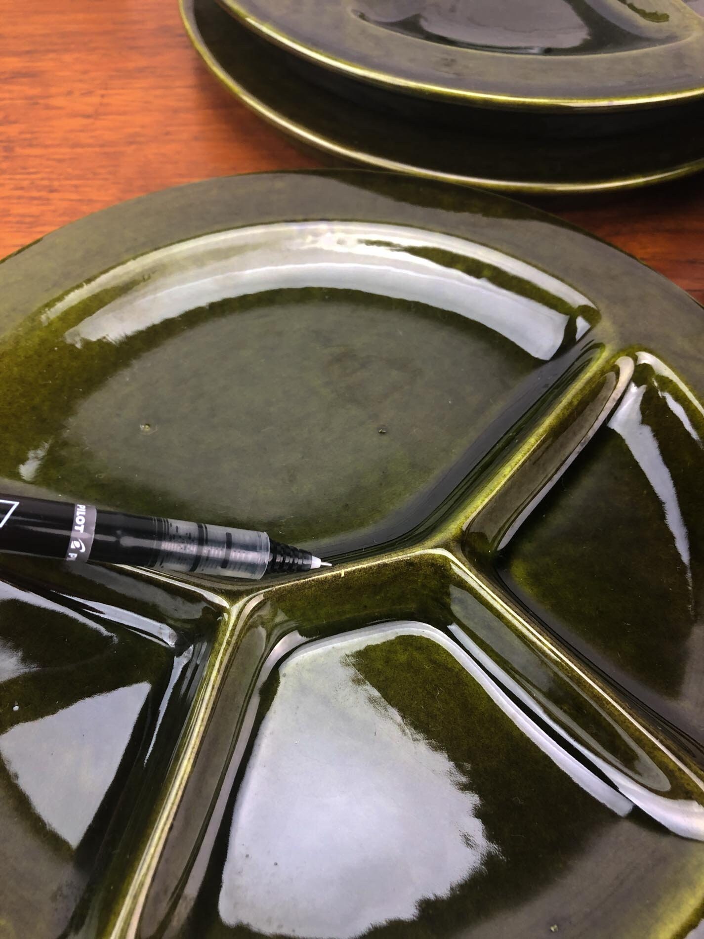 Schramberg Fondue Plates(5), Fondue Plates by Schramberg, Made in