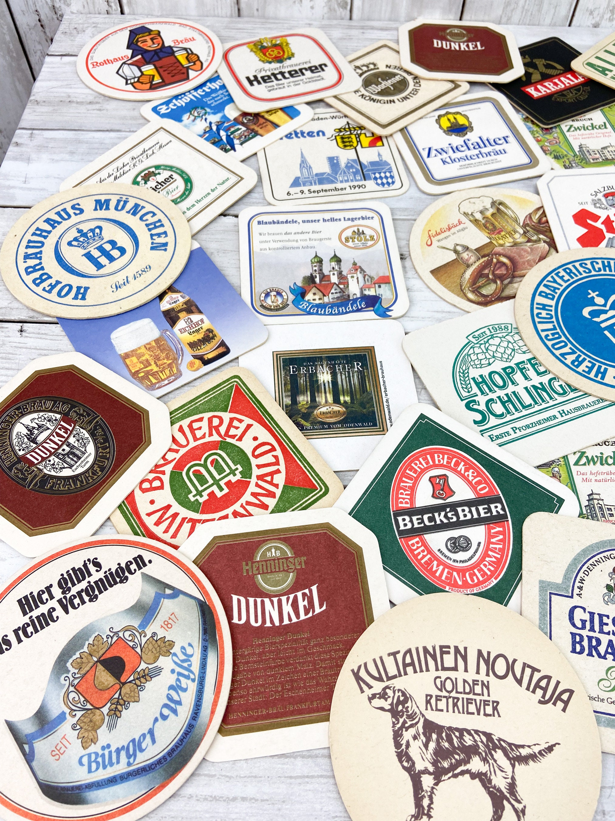 Beer Coasters Vintage Germany Europe German Beer Coasters