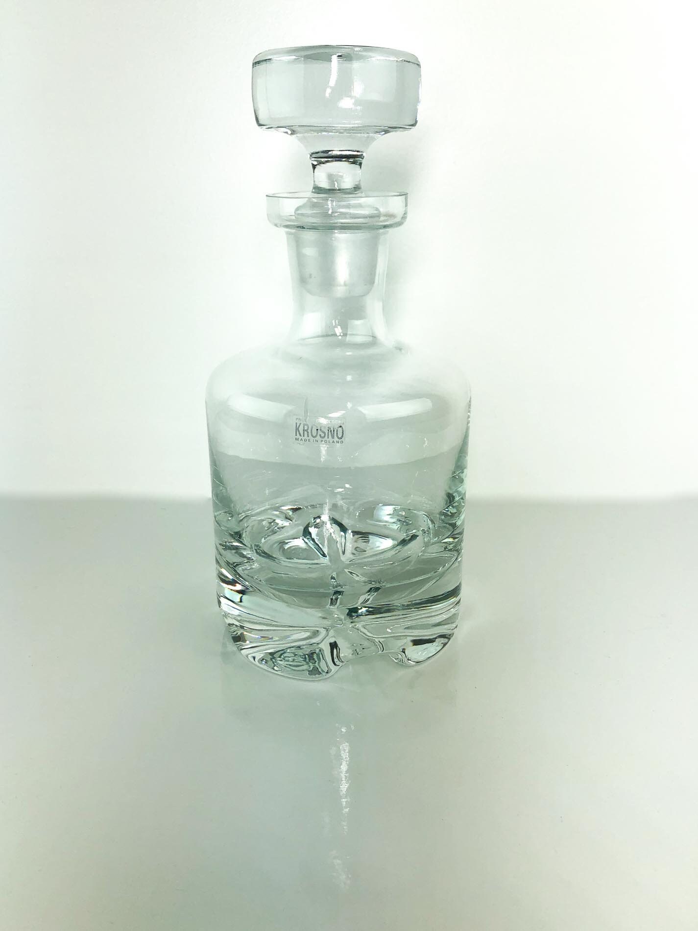 Krosno Poland Crystal Decanter Whisky Decanter Krosno Crystal Decanter