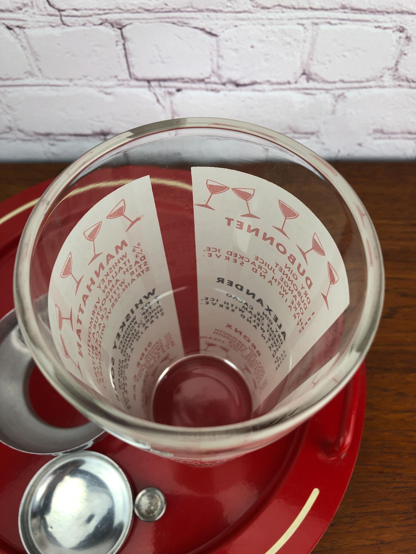 Vintage Cocktail Shaker, Recipe Cocktail Shaker, Vintage Cocktail