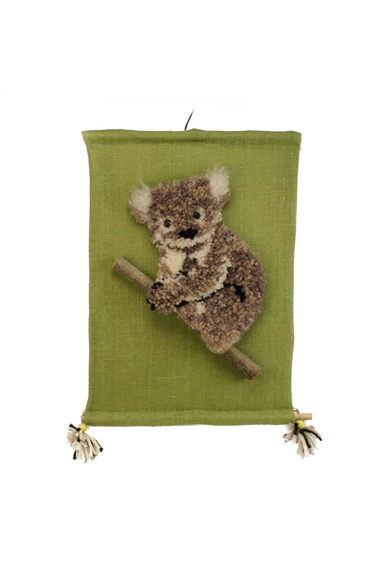 Koala Wool Wall Hanging, Boho Wall Art, Koala Lover