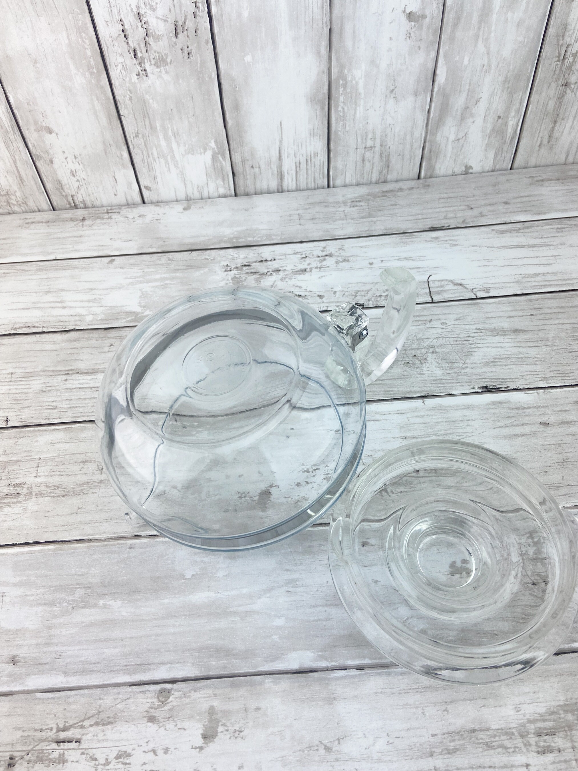 Pyrex Teapot Clear Glass Flameware Pyrex Flameware 8446 B