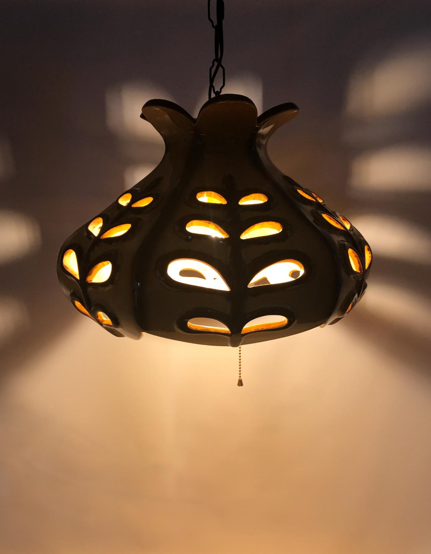 Mid Century Swag Lamp, Chalvignac Swag, Maurice Chalvignac Swag Lamp