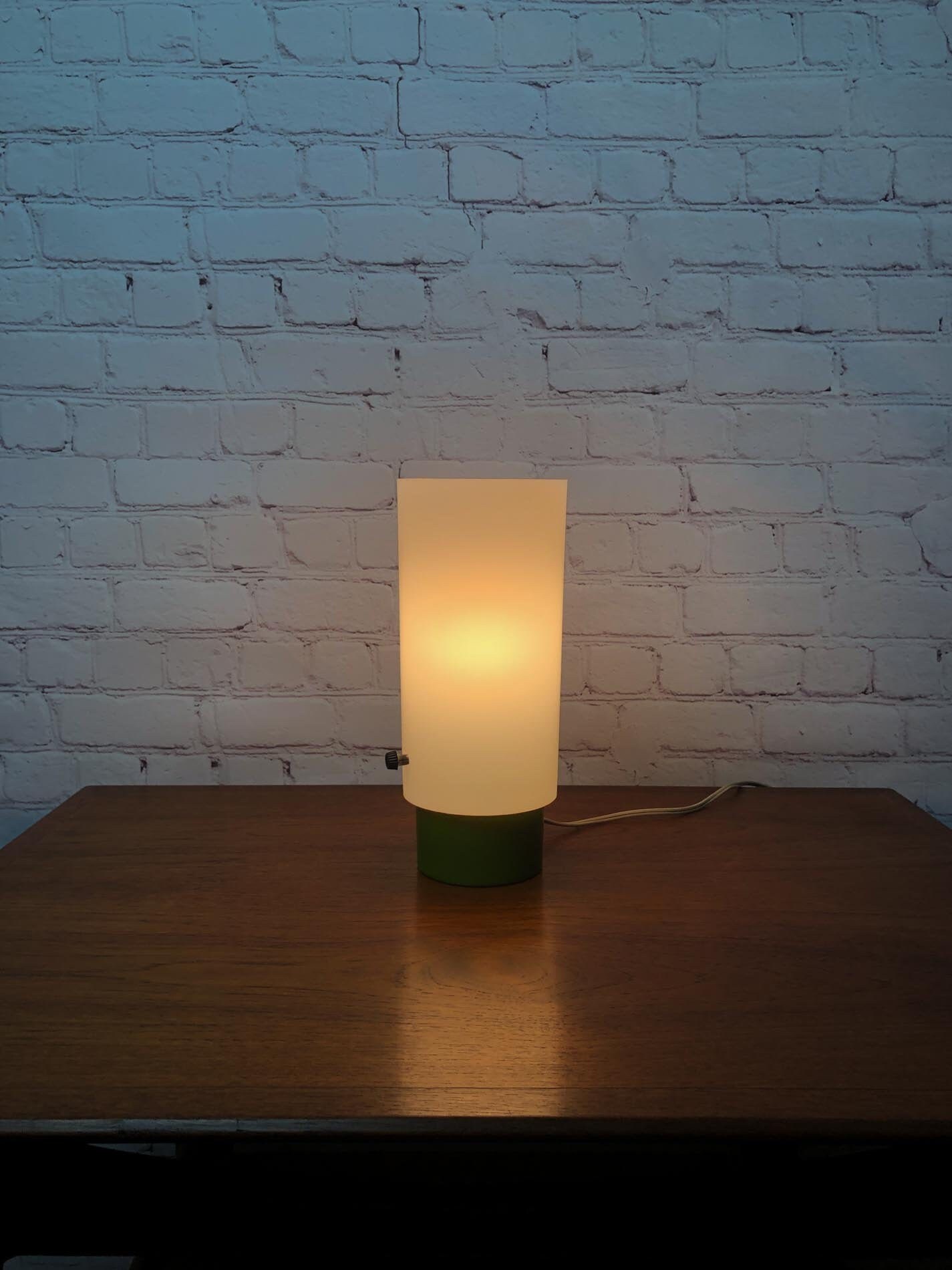 Mid Century Acrylic Table Lamp, Industrial Column Table Lamp, Clockwork Orange Retro Table Lamp