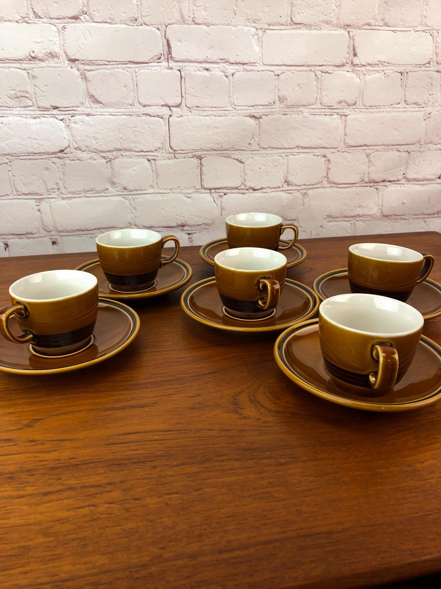 RESERVED for Larissa—Tognana Espresso Cups and Saucers