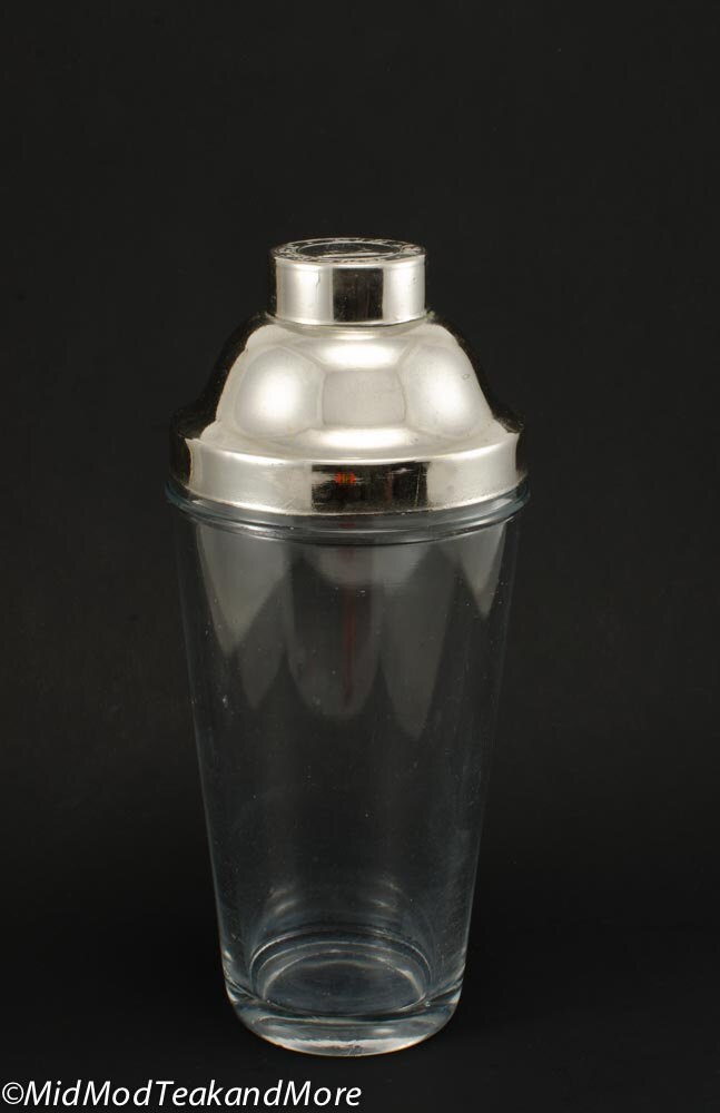 ElBart Dry Gin Cocktail Shaker, Vintage Cocktail Shaker, Advertising