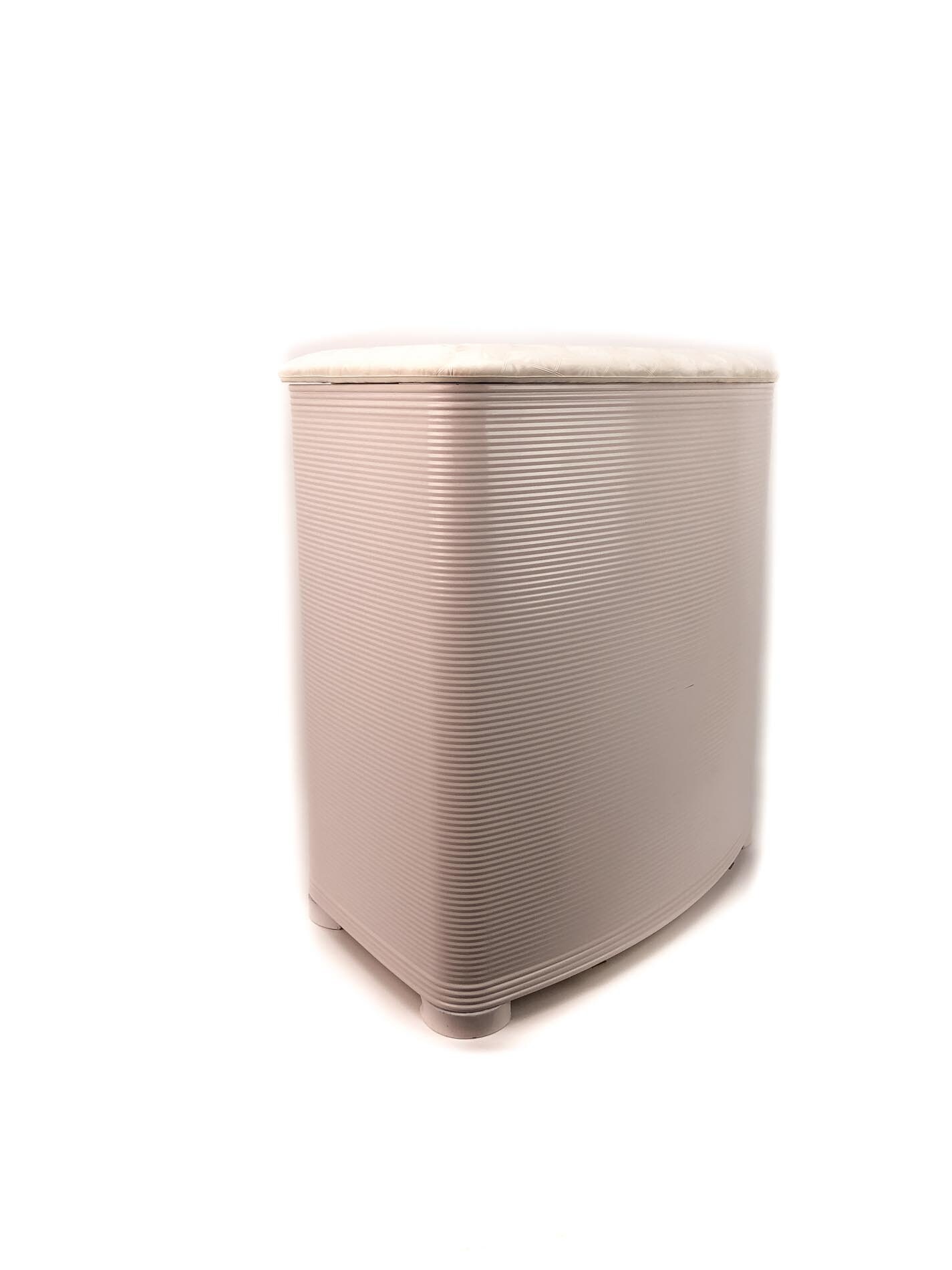 Mid Century Clothes Hamper, Vintage Metal Laundry Hamper, Atomic Starburst Clothes Hamper, Off