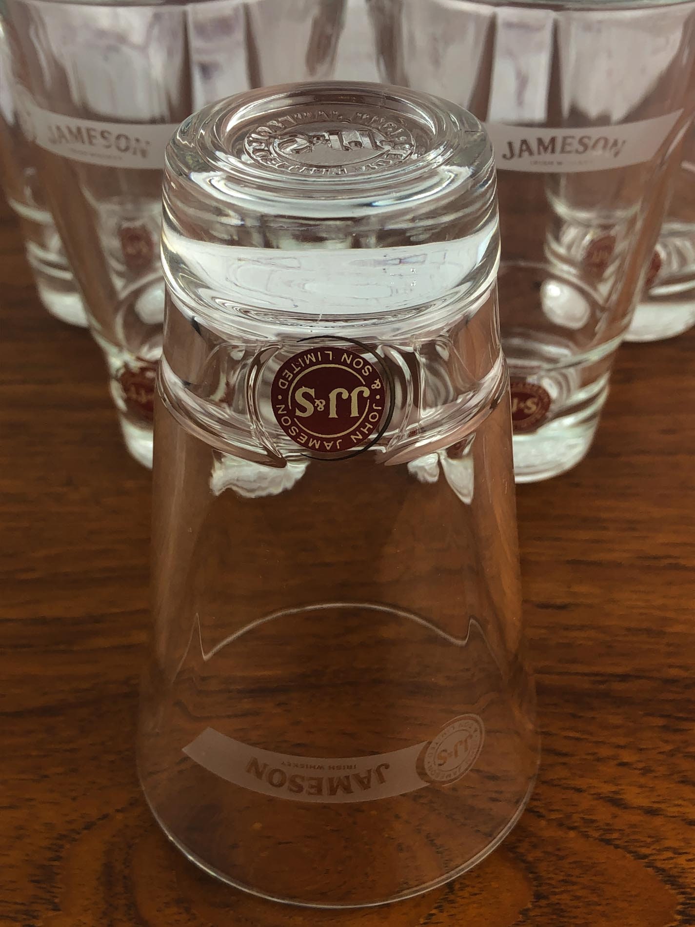 Jameson Irish Whisky Glasses(6), JJ & S John Jameson Son Limited Red