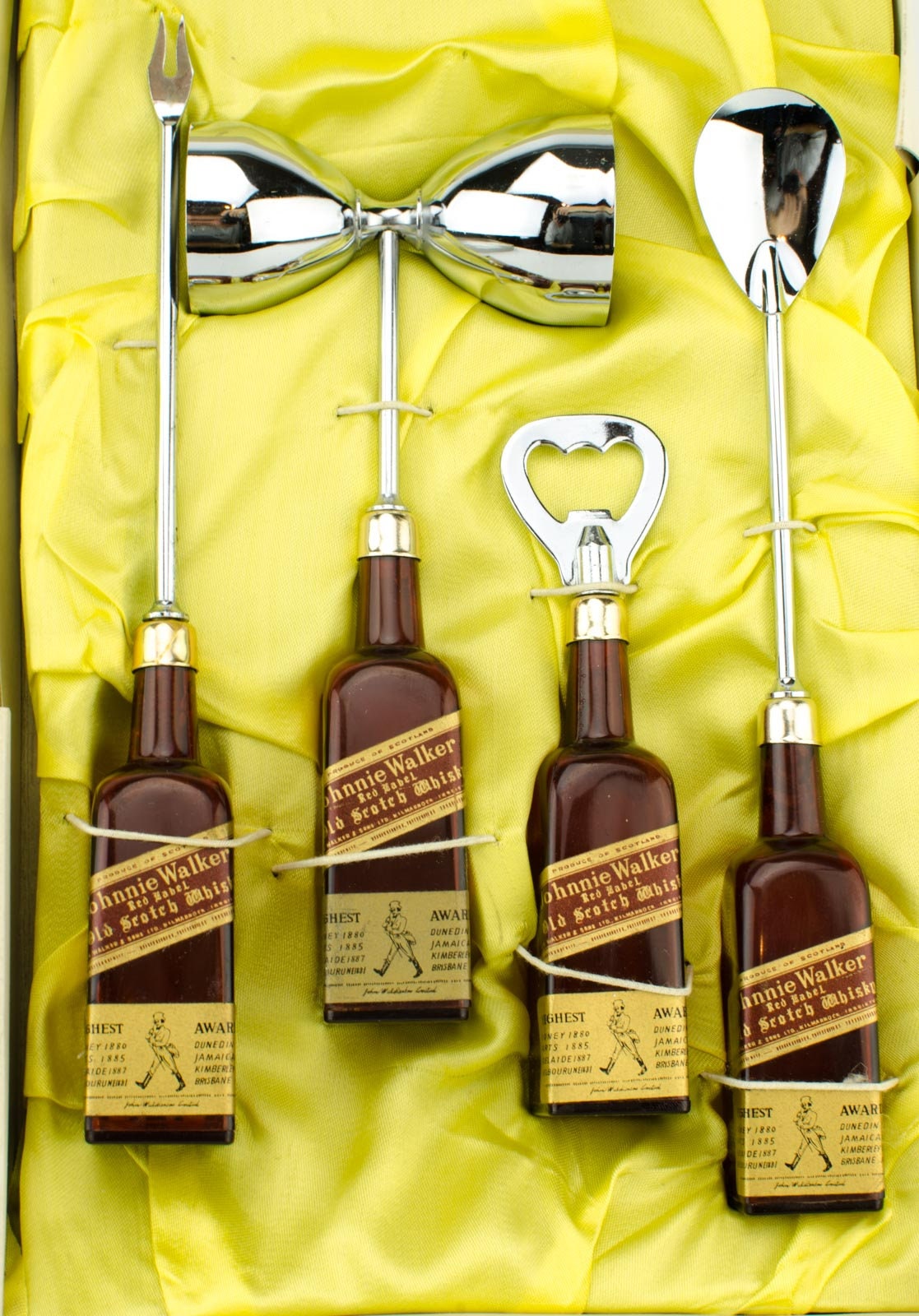 Johnnie Walker Bar Tool Set, Vintage Johnnie Walker Advertising