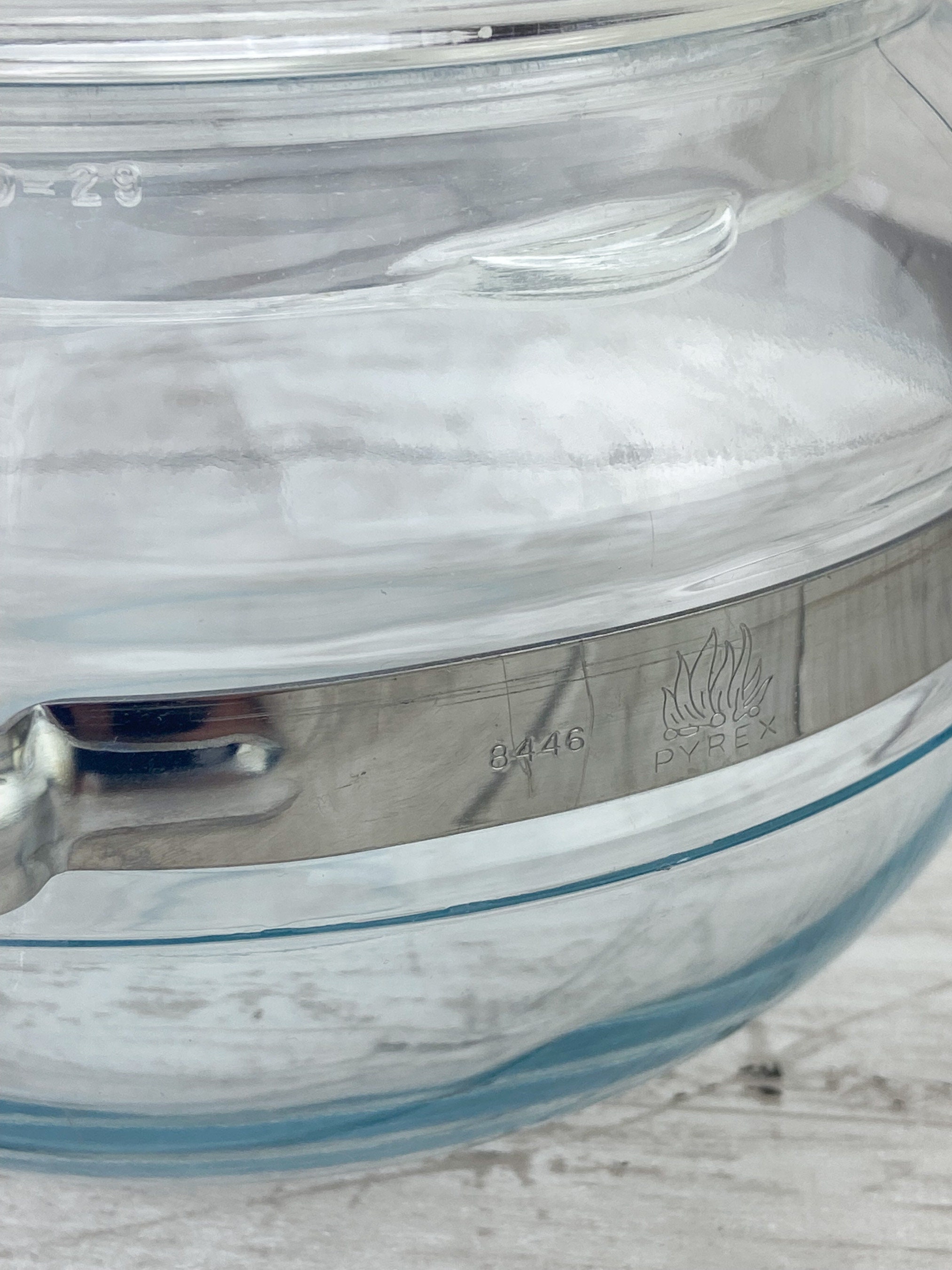 Pyrex Teapot Clear Glass Flameware Pyrex Flameware 8446 B