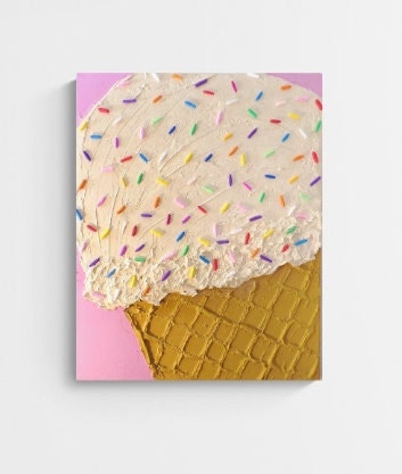 3D Ice Cream Cone Etsy