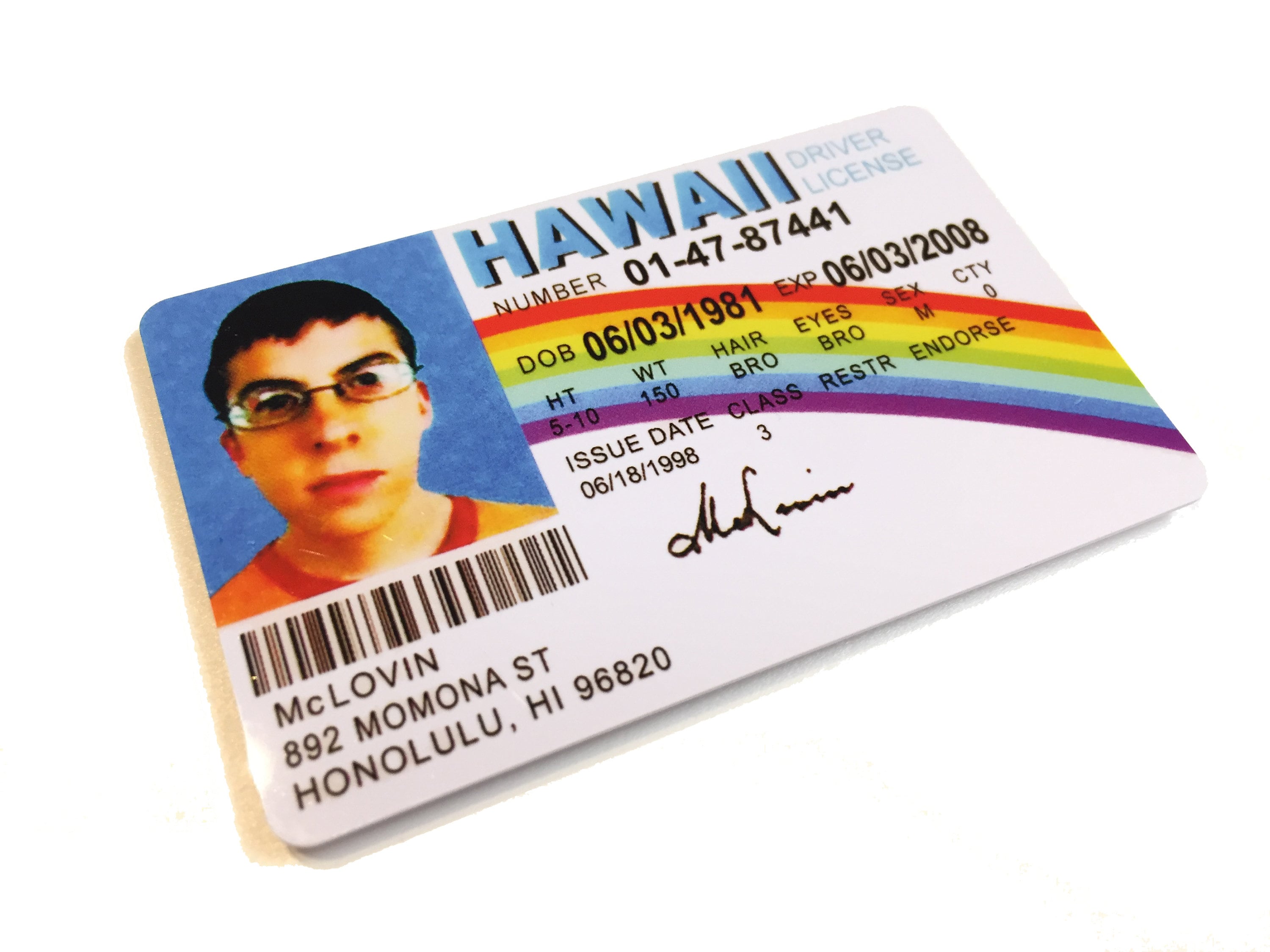 Fake Id Plastic Card