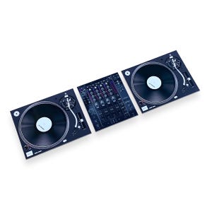 Ímãs de geladeira para toca-discos de DJ – Conjunto de ímãs para discos de vinil e mixer | Presente para amantes da música